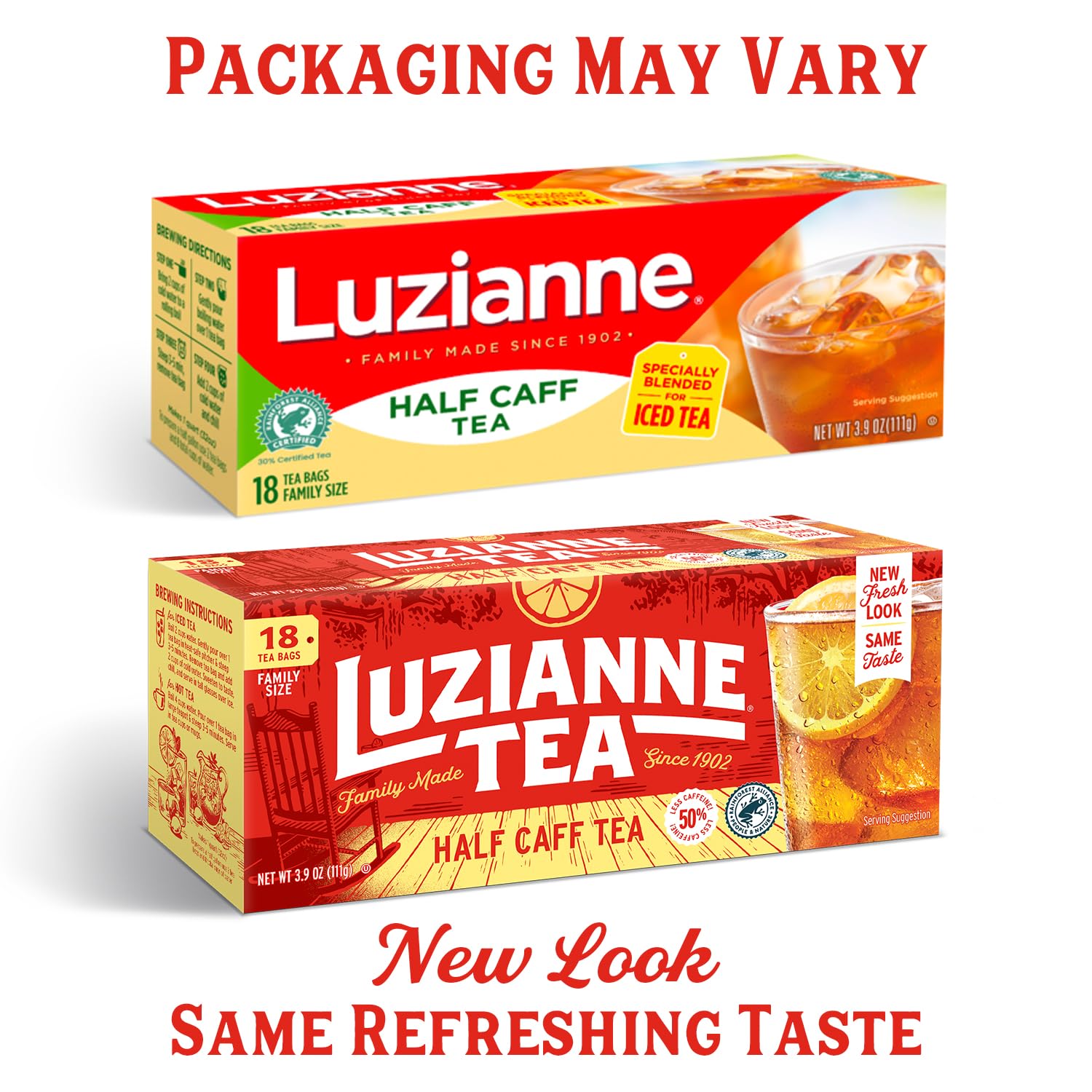 Luzianne Unsweetened Iced Tea Bags, Gallon Size, 24ct Box (Pack of 1)