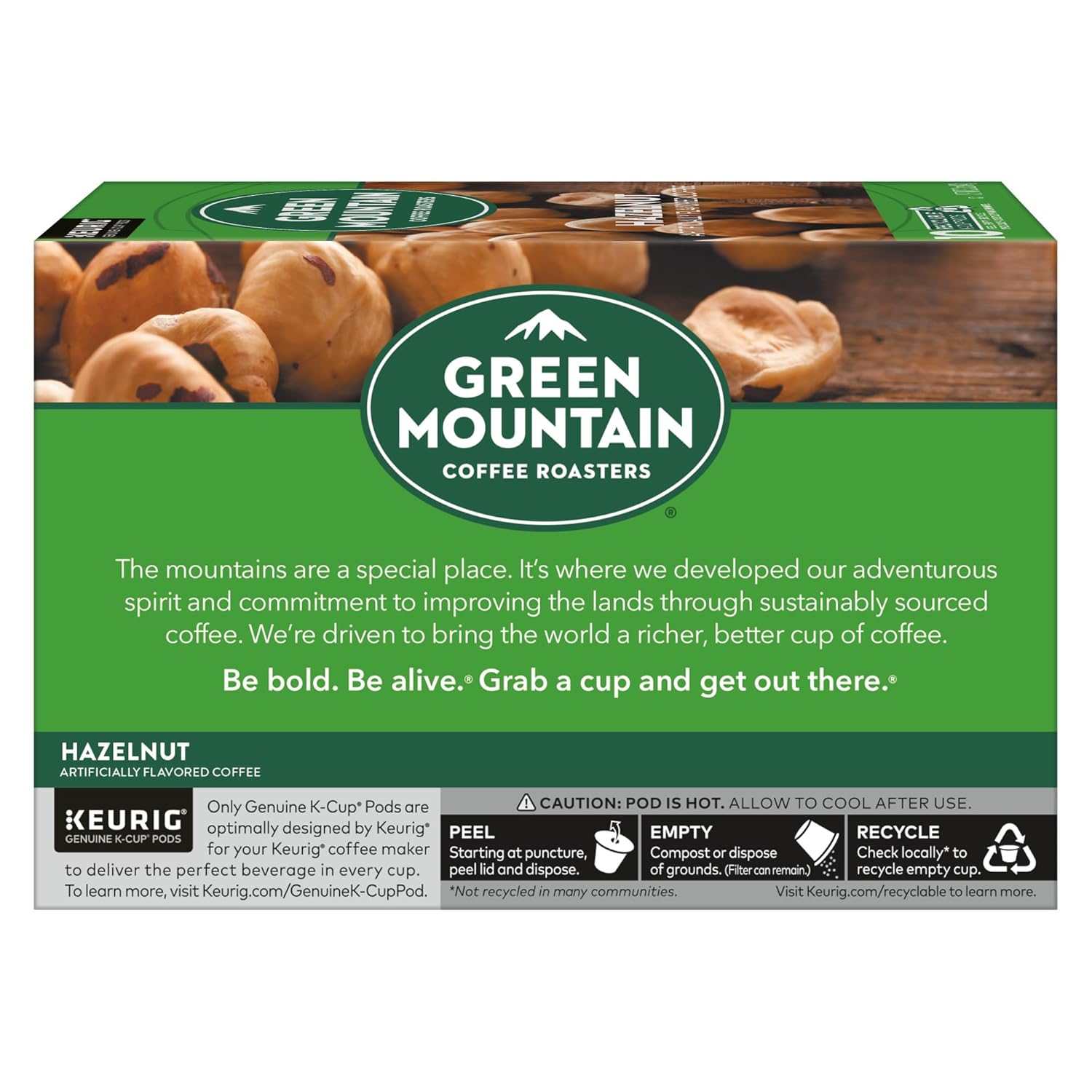 Green Mountain Coffee Roasters Caramel Vanilla Cream Keurig Single-Serve K-Cup pods, Light Roast Coffee, 72 Count (6 Packs of 12)