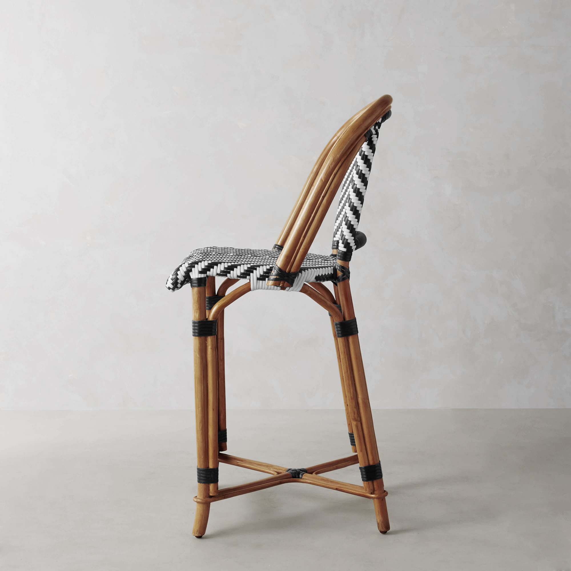 Parisian Bistro Woven Counter Stool
