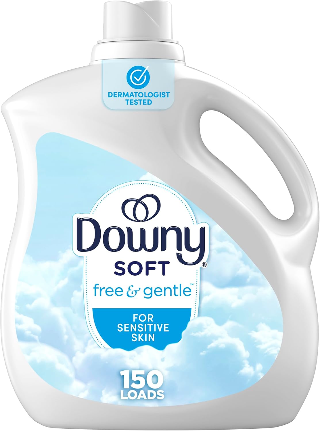 Downy Free & Gentle Fabric Softener (Fabric Conditioner), 140 fl oz, 190 Loads, Hypoallergenic