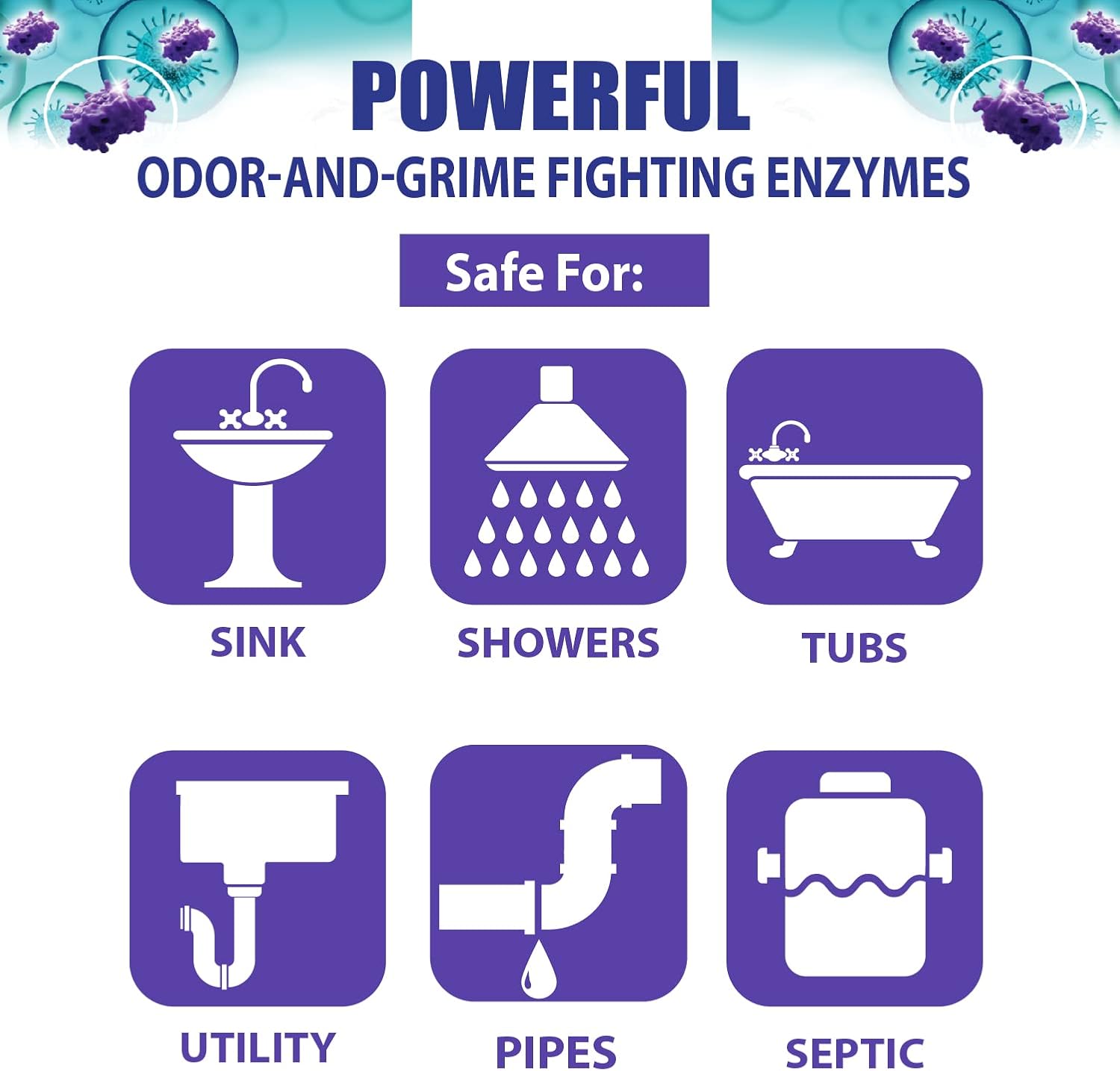 SANI 360° Sani Sticks Drain Cleaner and Deodorizer, Enzyme Pipe Cleaners, Eliminate Odors, Prevent Clogged Drains, Safe for Sinks, Bathtub Drains, Septic Tanks, 24 Count, Lemon Scent