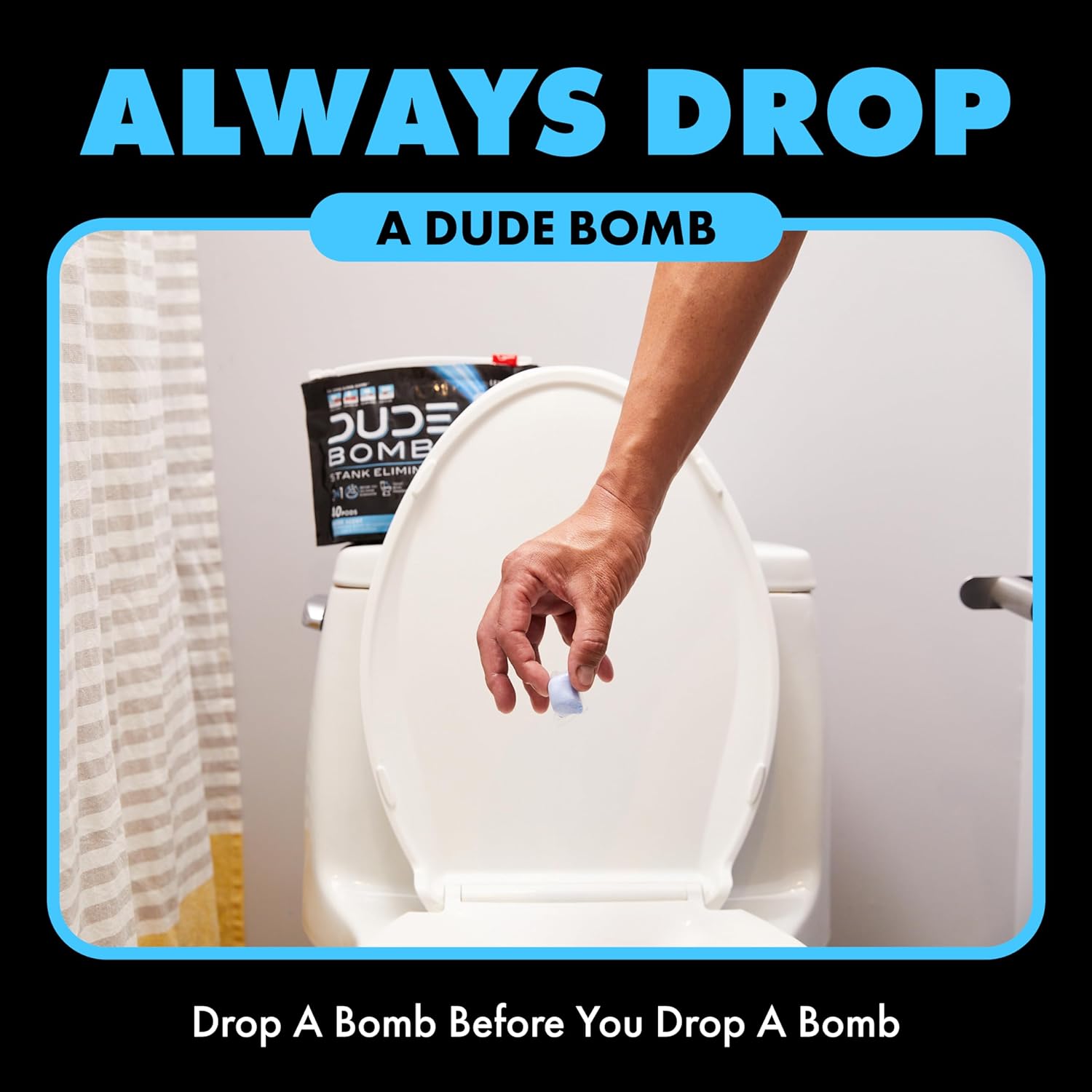 DUDE Bombs - Toilet Stank Eliminator - 1 Pack, 40 Pods - Fresh Scent 2-in-1 Stank Eliminator + Toilet Bowl Freshener - Refreshing Blend of Lavender, Cedar, Lime, and Eucalyptus