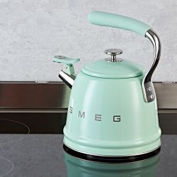SMEG Stainless-Steel Whistling Tea Kettle, 2 1/2-Qt.