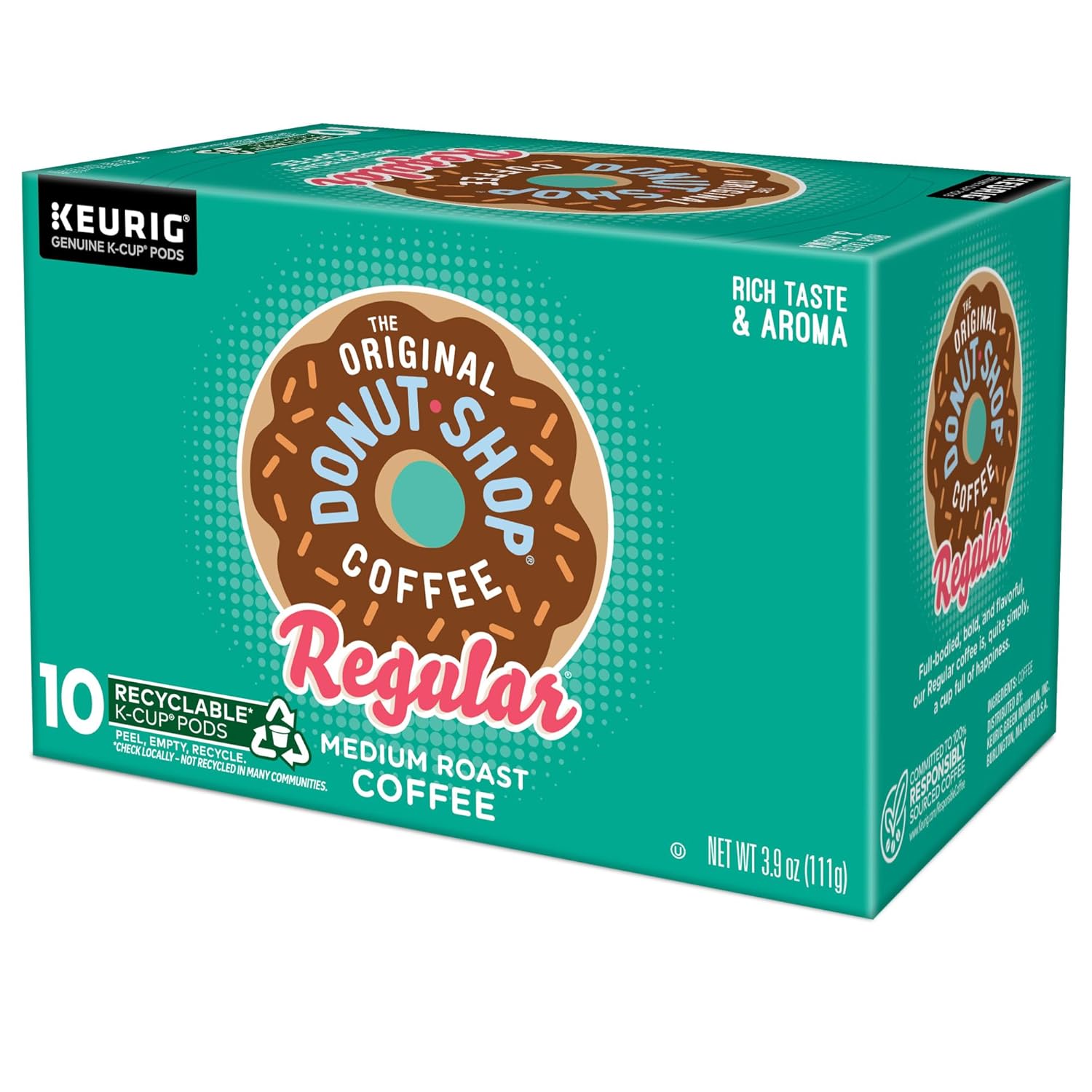 The Original Donut Shop Regular Keurig Single-Serve K-Cup Pods, Medium Roast Coffee, 96 Count