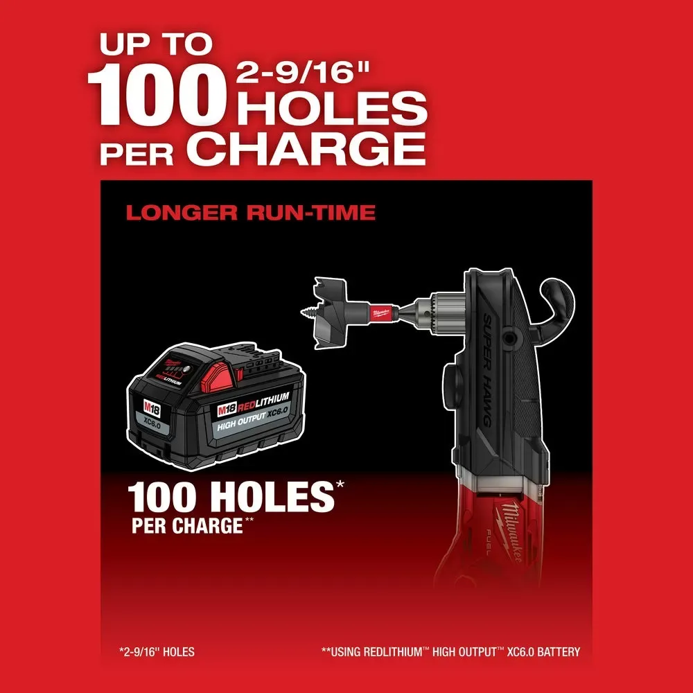 Milwaukee Pre-Sale 2809-20 M18 FUEL 18V 1/2 Inch Super Hawg Right Angle Drill - Bare Tool