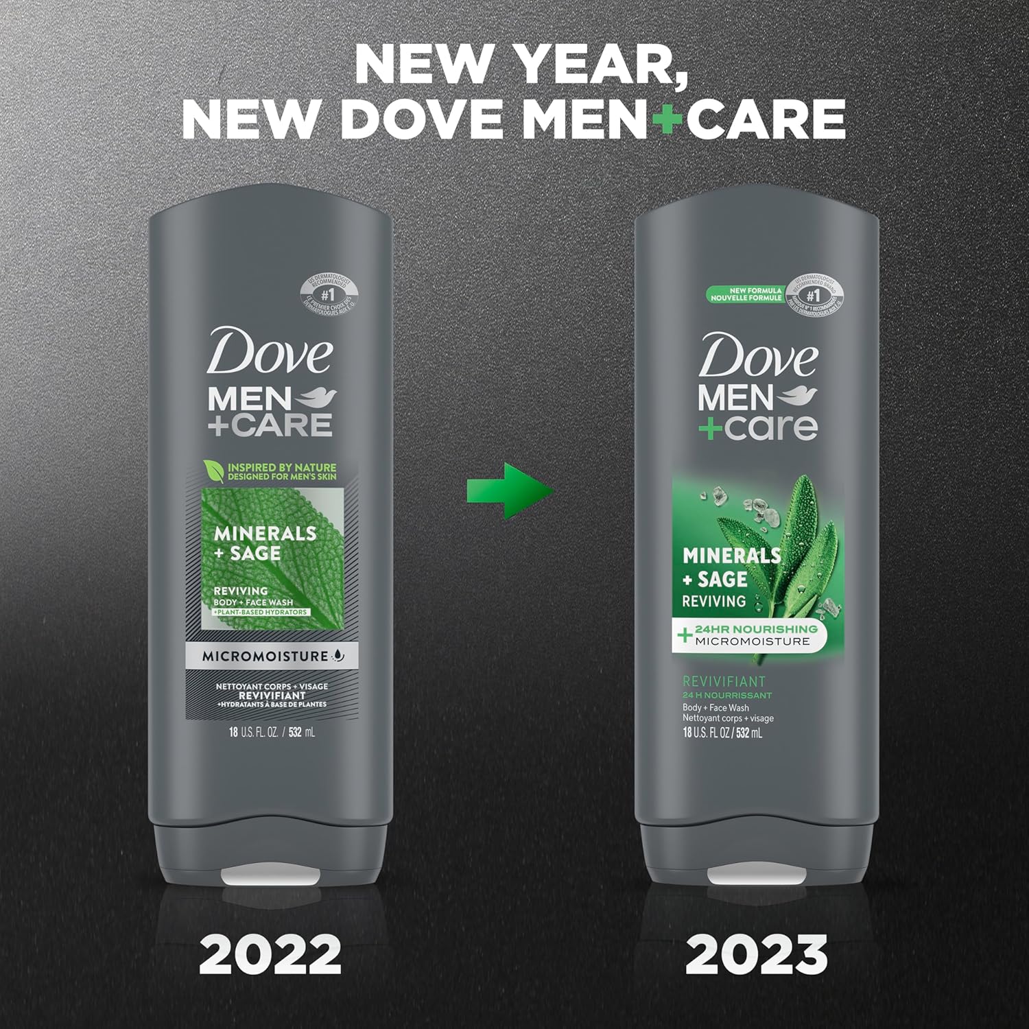 Dove Men+Care Body Wash Extra Fresh 4 Count for Men's Skin Care Body Wash Effectively Washes Away Bacteria While Nourishing Your Skin 18 oz