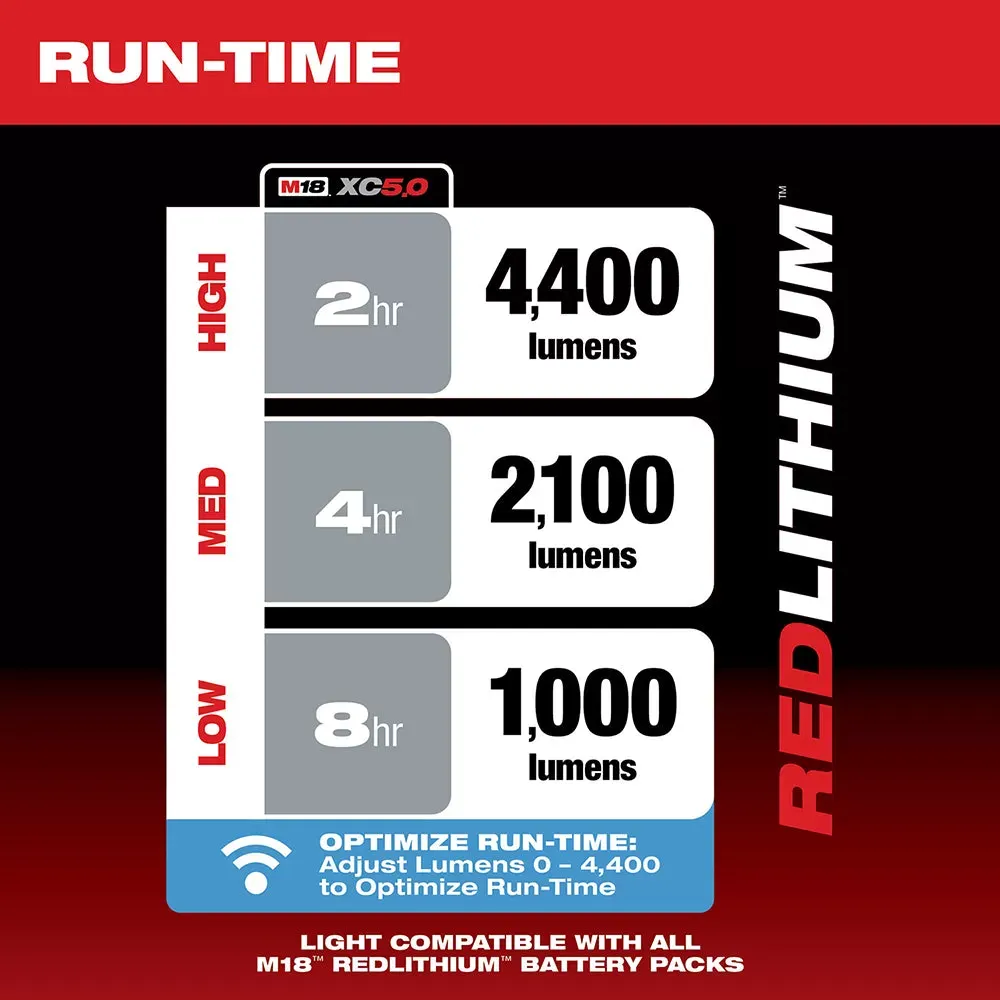 Milwaukee 2146-20 M18 18V RADIUS LED Cordless One Key Site Light - Bare Tool