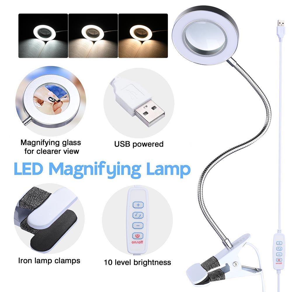 Yescom Foldable Nail Makeup Table with Vent & Lamp Manicure Nail Art