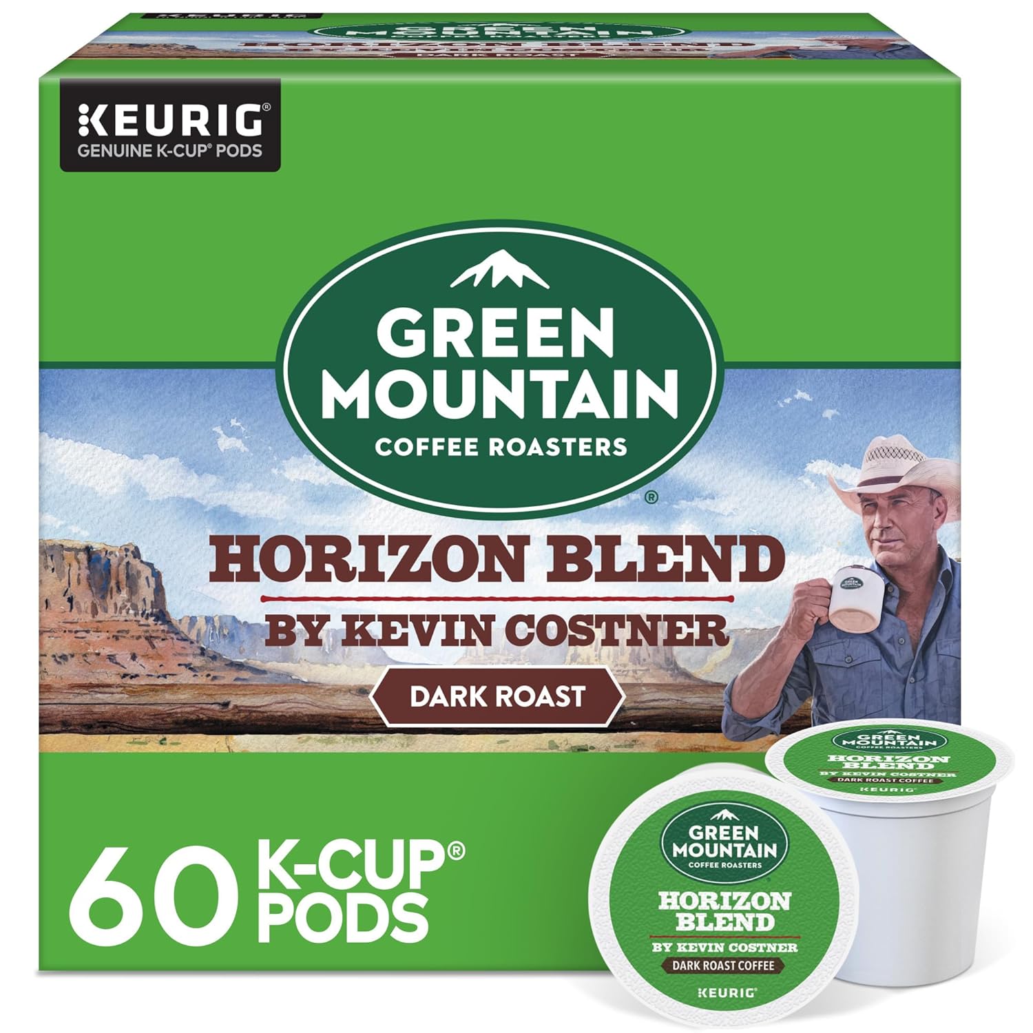 Green Mountain Coffee Roasters Dark Magic Keurig Single-Serve K-Cup Pods, Dark Roast Coffee, 72 Count (6 Packs of 12)