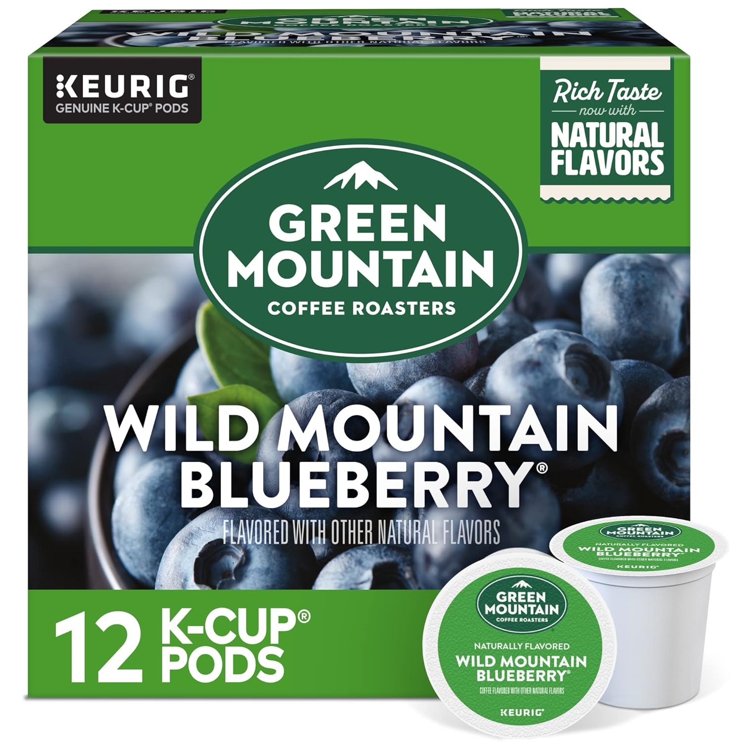 Green Mountain Coffee Roasters Caramel Vanilla Cream Keurig Single-Serve K-Cup pods, Light Roast Coffee, 72 Count (6 Packs of 12)