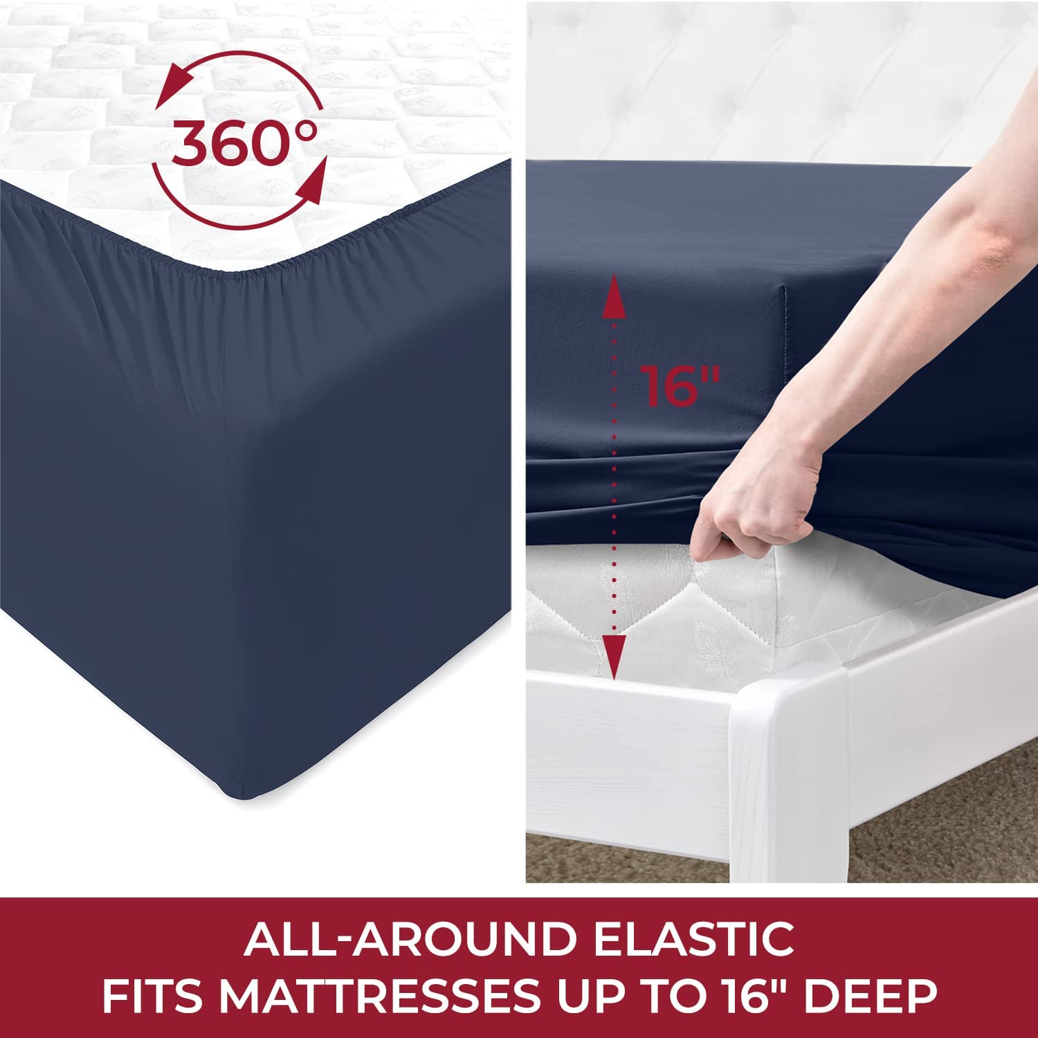 Queen Sheet Sett- 4 Piece