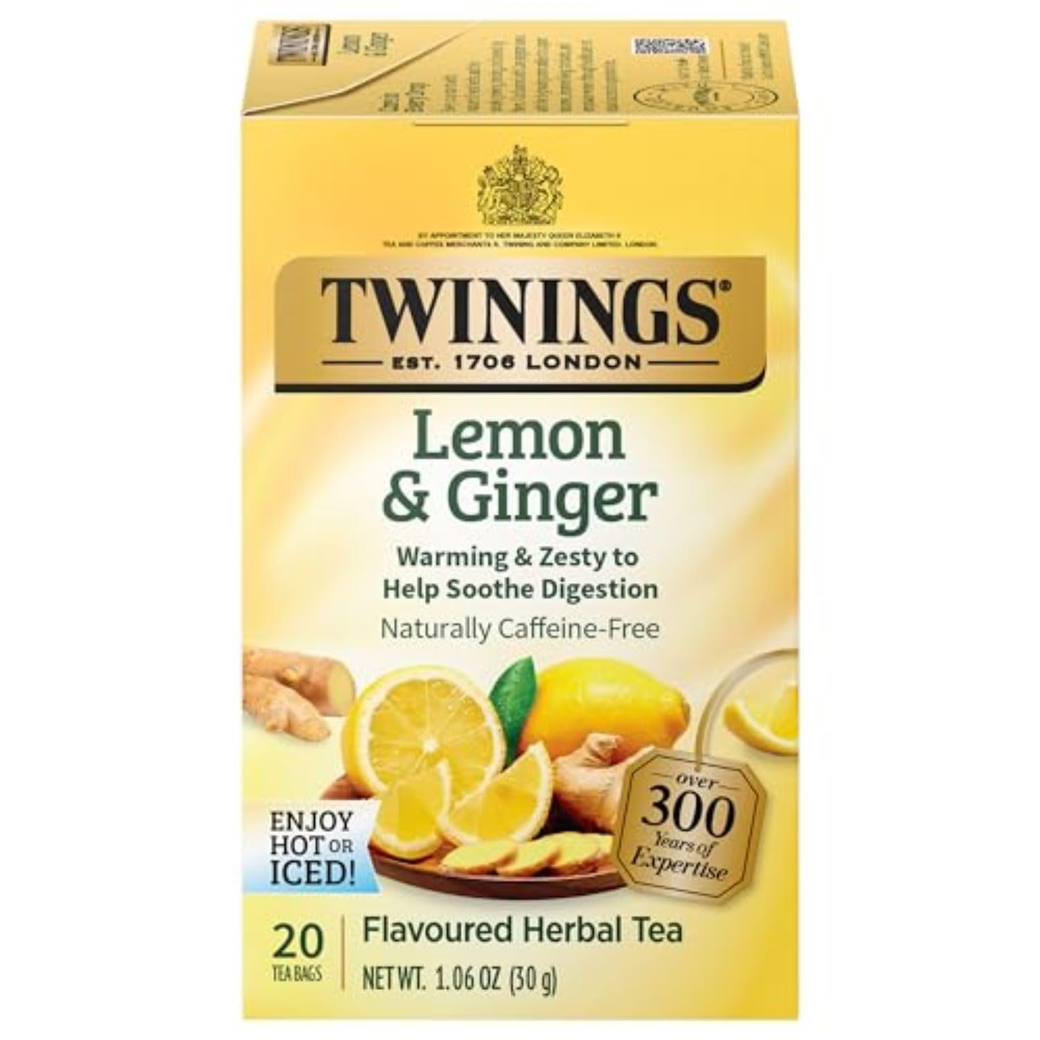 Twinings English Breakfast Black Tea Individually Wrapped Bags, 100 Count (Pack of 1), Smooth, Flavourful, and Robust, Caffeinated, Enjoy Hot or Iced | Packaging May Vary