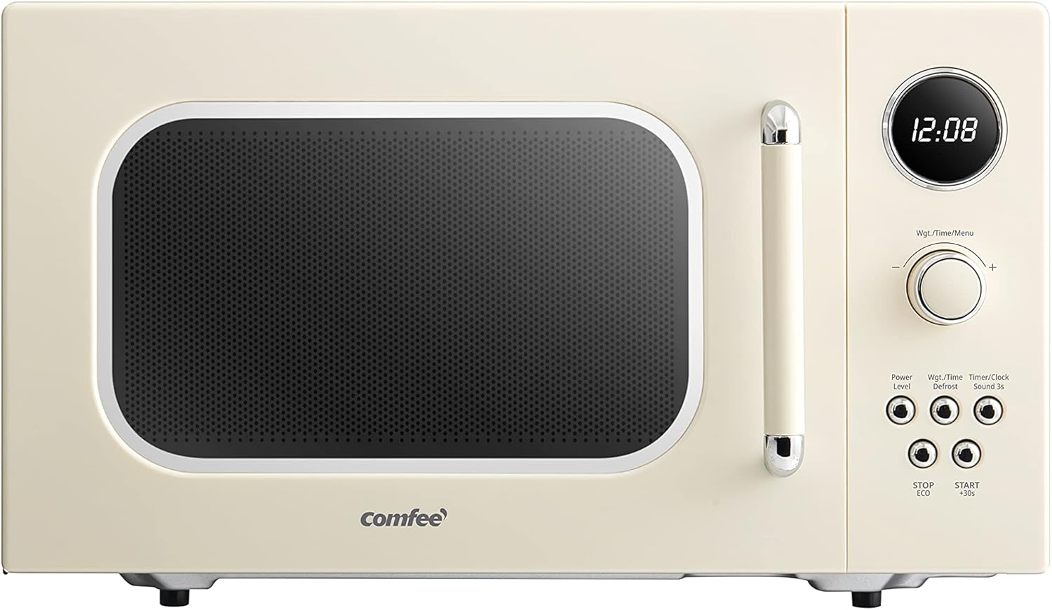 Comfee EM720CPL-PMB Countertop Microwave Oven with Sound On/Off, ECO Mode and Easy One-Touch Buttons, 0.7 Cu Ft, Black