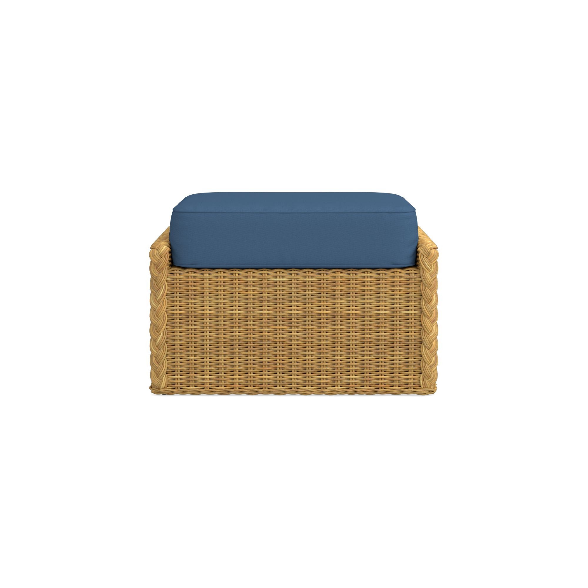 AERIN East Hampton Outdoor Coffee Table Ottoman Cushions