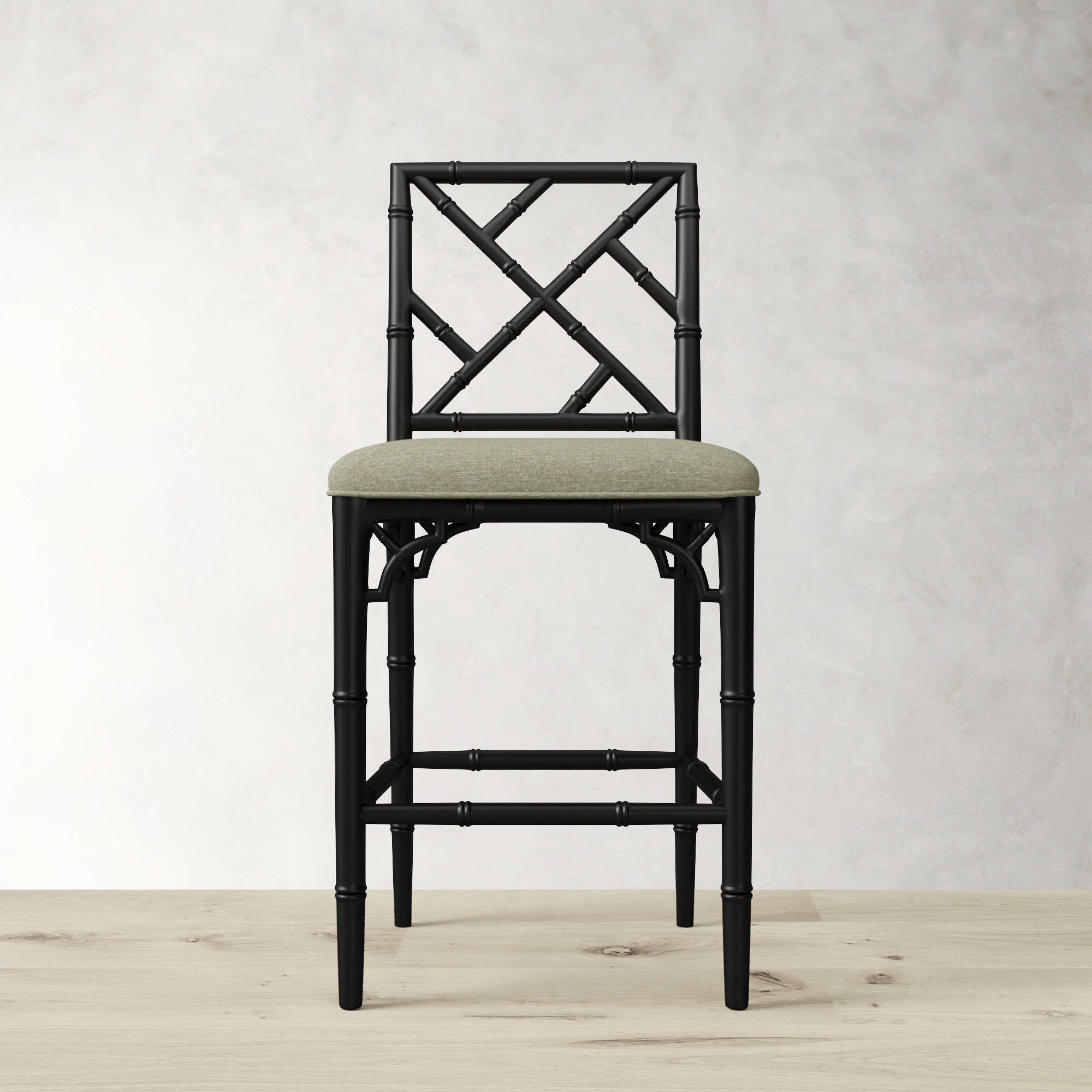 Chippendale Upholstered Bistro Counter Stool