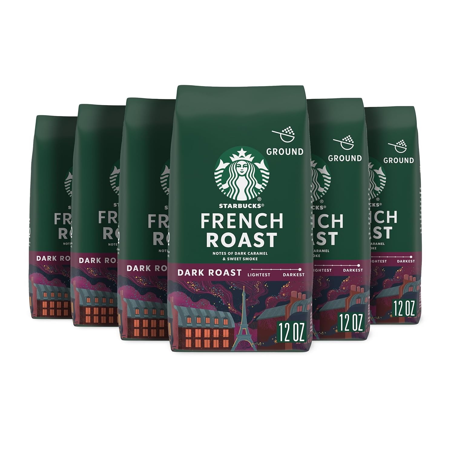 Starbucks Ground Coffee, Dark Roast Coffee, Caffè Verona, 100% Arabica, 1 bag (28 oz)