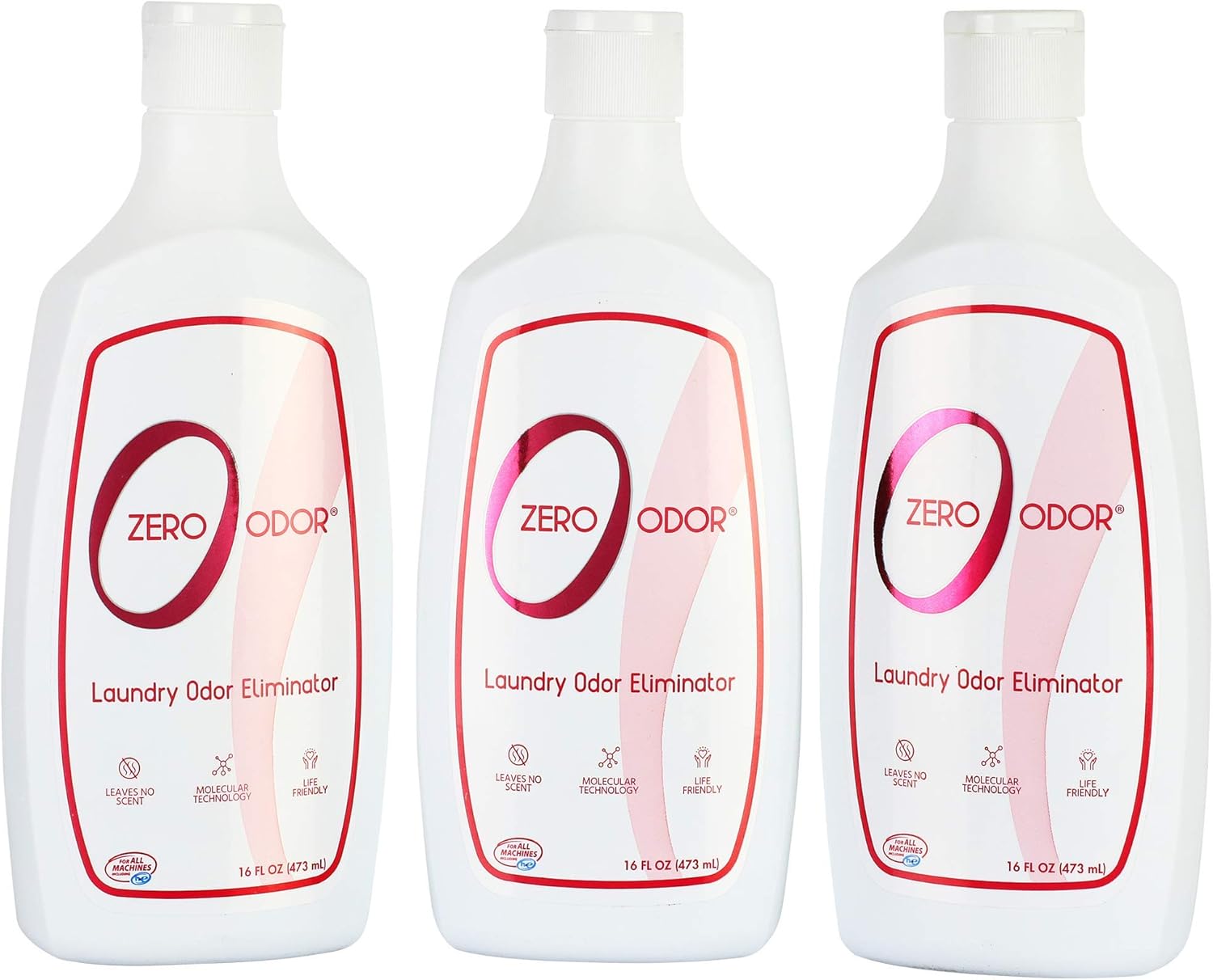 Zero Odor – Laundry Odor Eliminator - Permanently Eliminate laundry Odor – Patented Molecular Technology Best For Clothes, Towels & Linens, Shoes, Bags, Etc. - Smell Great Again, 16oz