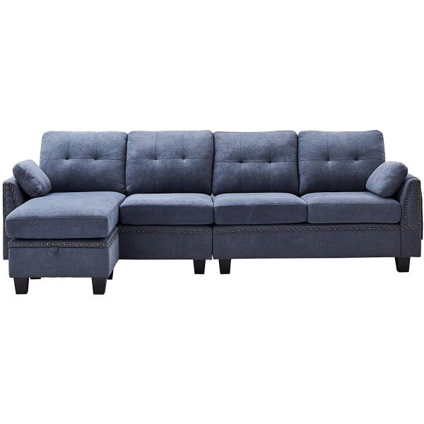 Reversible Sectional Sofa Couch L-Shape Sofa