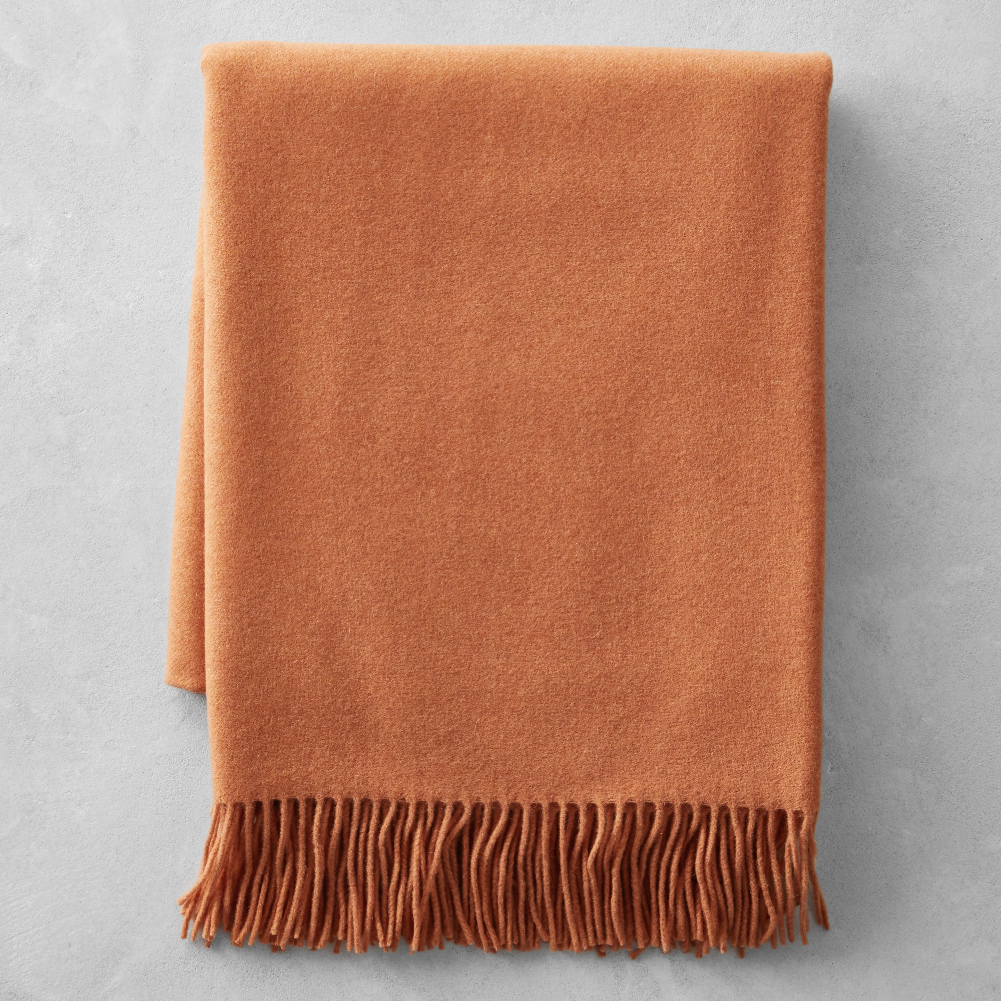 European Solid Cashmere Throw