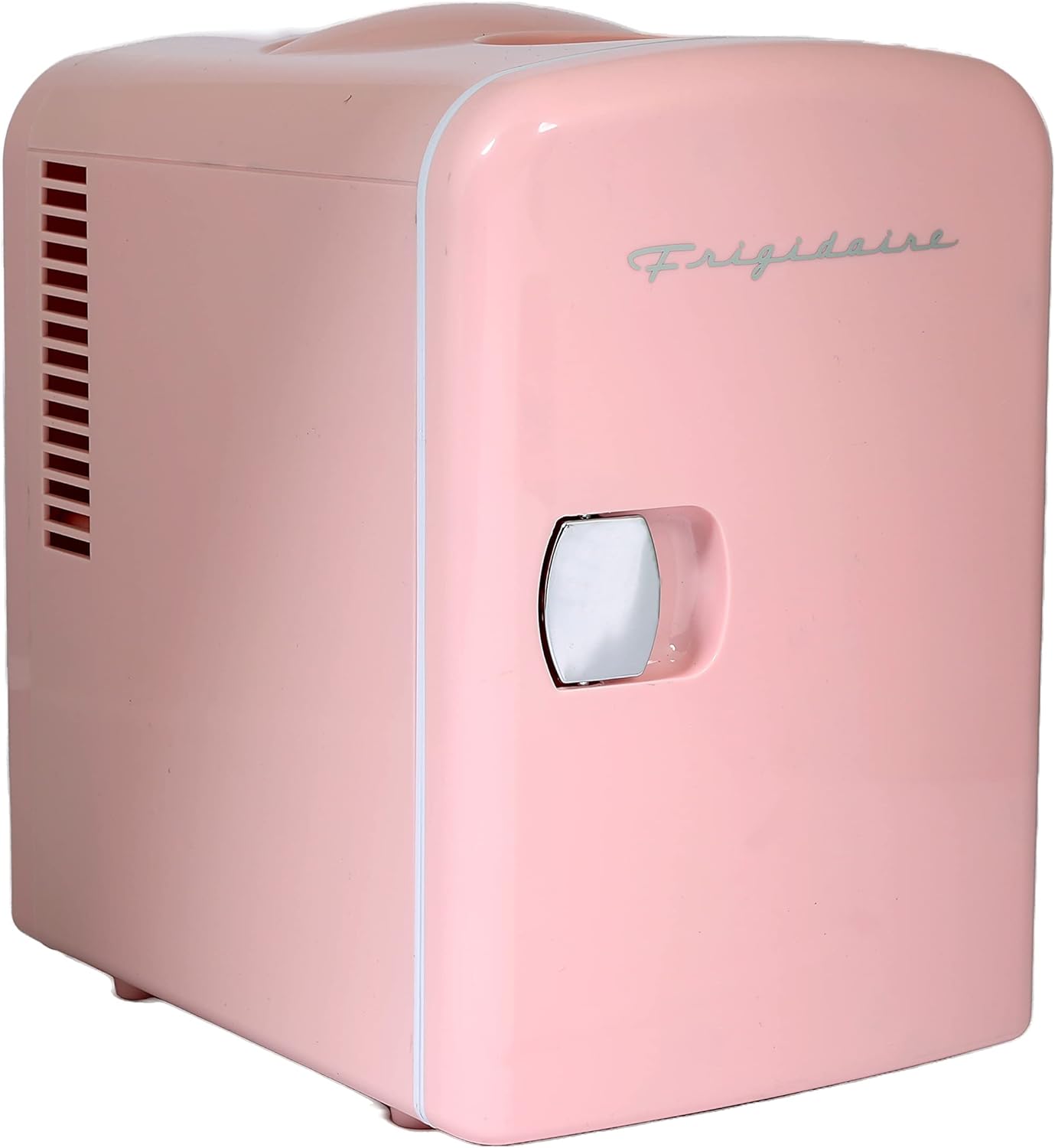 Frigidaire Mini Portable Compact Personal Fridge Cooler, 4 Liter Capacity Chills Six 12 oz Cans, 100% Freon-Free & Eco Friendly, Includes Plugs for Home Outlet & 12V Car Charger – Black