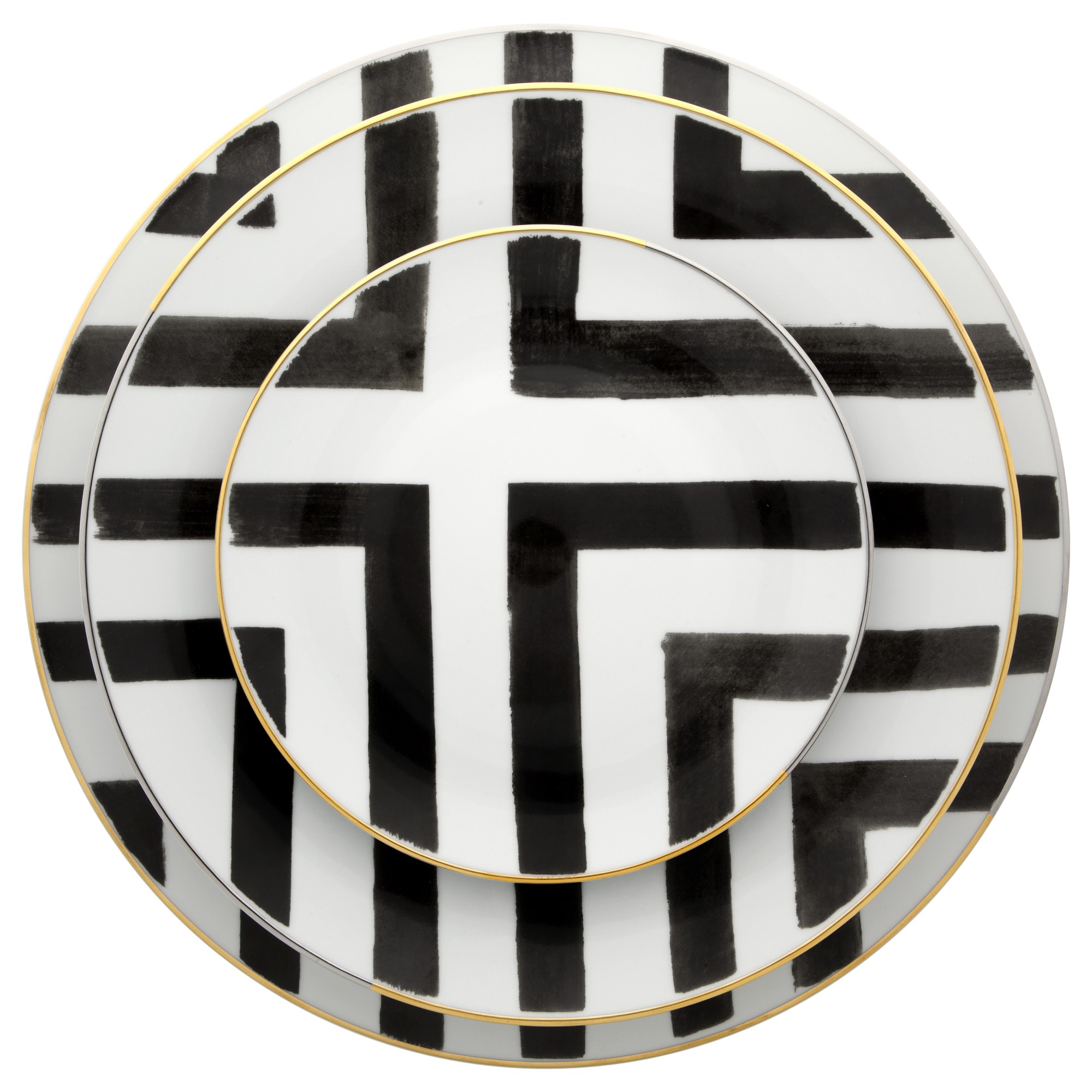 Christian Lacroix Sol Y Sombra Dinner Plates, Set of 4