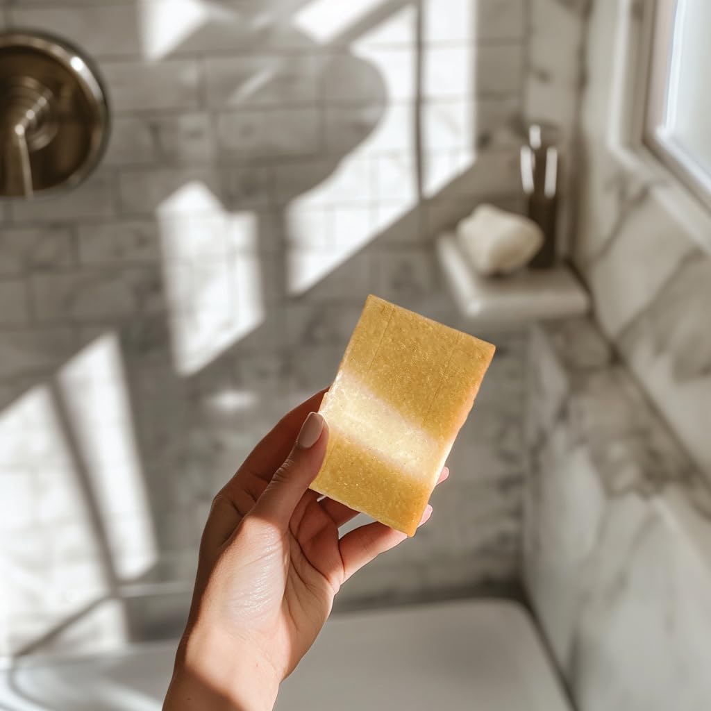 Handmade Vegan Natural Bar Soap Cold Pressed For Face And Body, With Premium Essential Oils, Eucalyptus & Peppermint For Men And Women 3 Pack (Lavender)