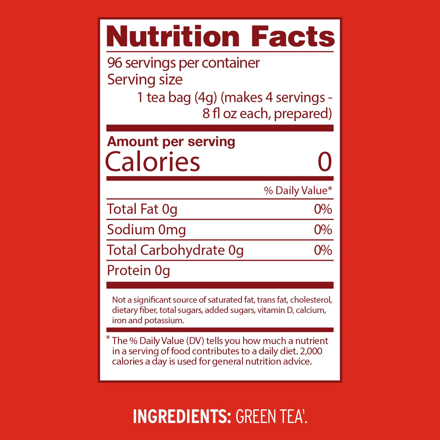 Luzianne Unsweetened Iced Tea Bags, Gallon Size, 24ct Box (Pack of 1)