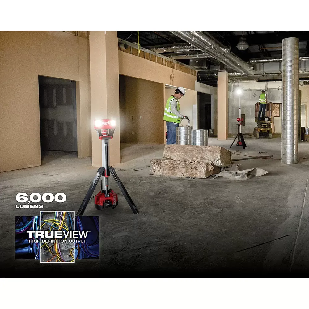 Milwaukee 2136-20-8AH M18 18V Rocket Tower Light/Charger w/ 8AH Battery