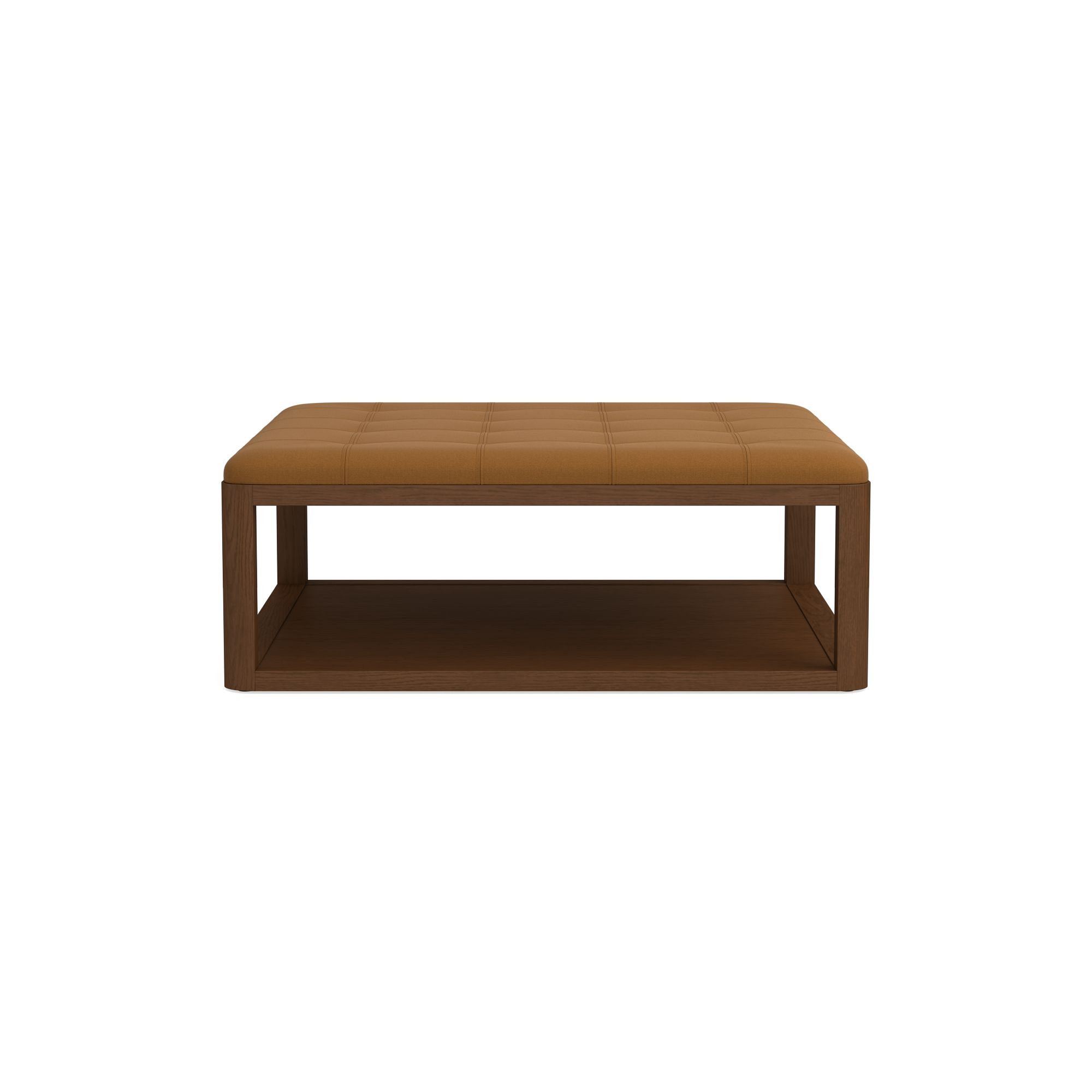 Porte Grid Tufted Rectangular Ottoman (48