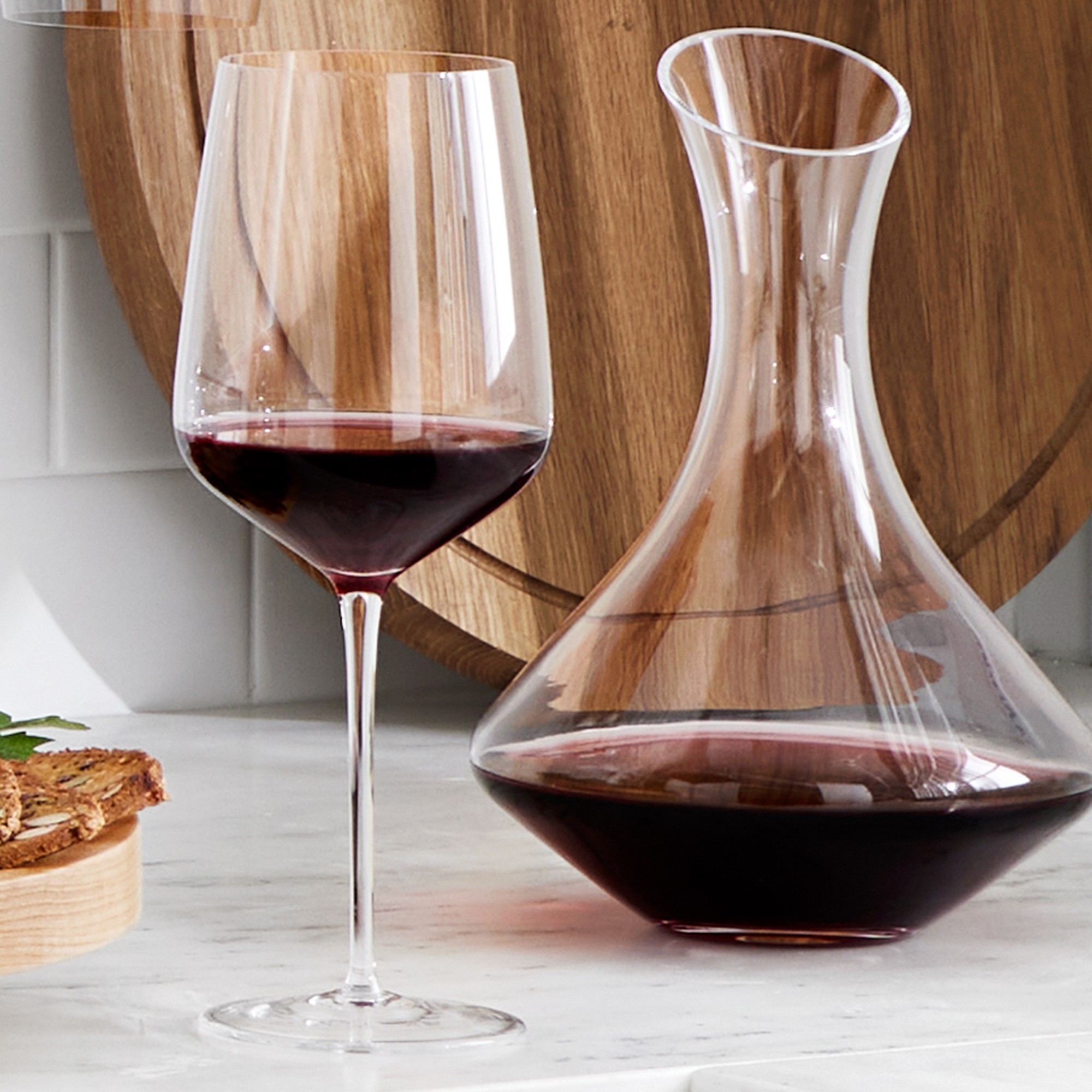 Williams Sonoma Estate Decanter & Cabernet Wine Glasses, Set of 2