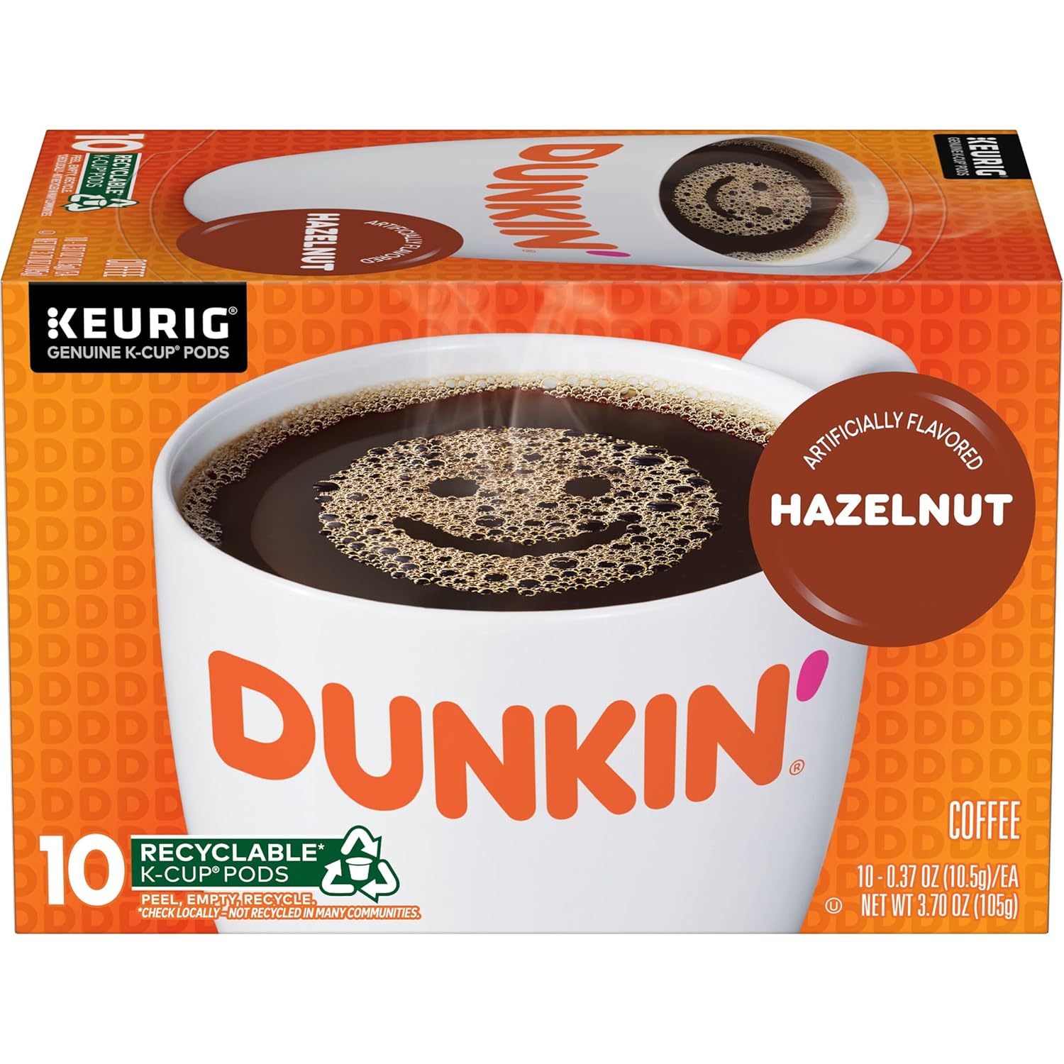 Dunkin' Original Blend Medium Roast Coffee, 60 Keurig K-Cup Pods