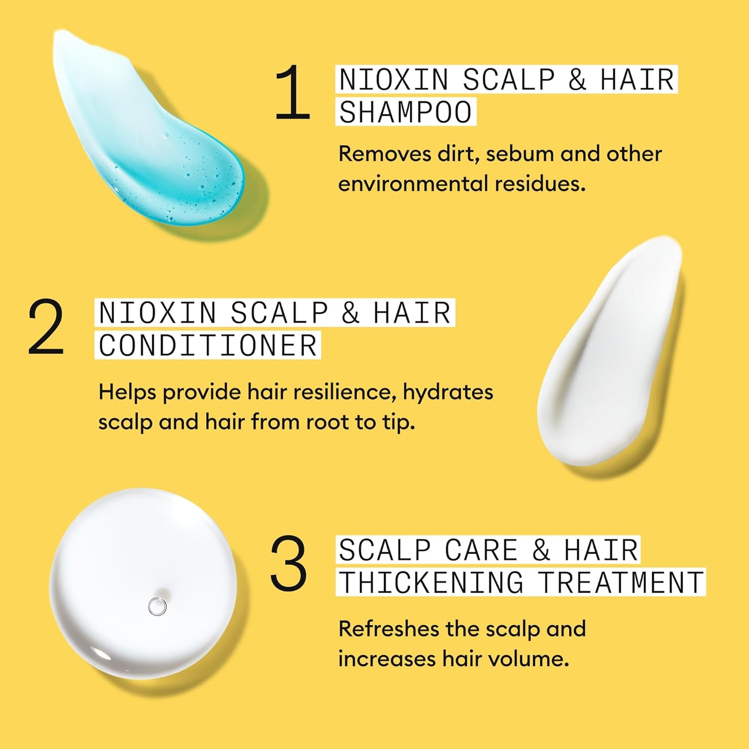 Nioxin Scalp + Hair Thickening System 2 - Hair Thickening System for Natural Hair with Progressed Thinning, Full Size (Packaging May Vary)