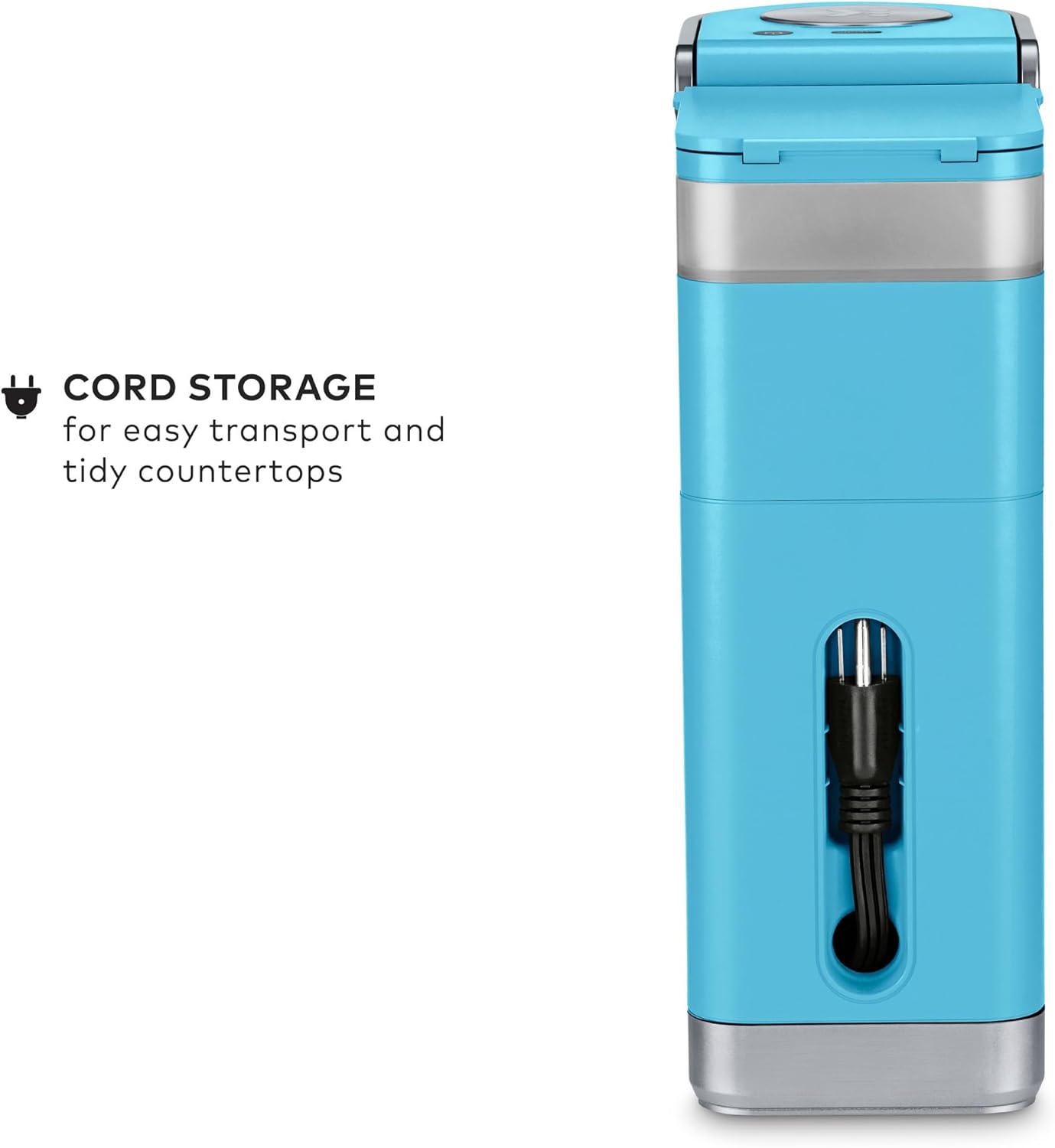 Keurig K-Mini Plus Single Serve K-Cup Pod Coffee Maker, with 6 to 12oz Brew Size, Stores up to 9 K-Cup Pods, Travel Mug Friendly, Matte Black