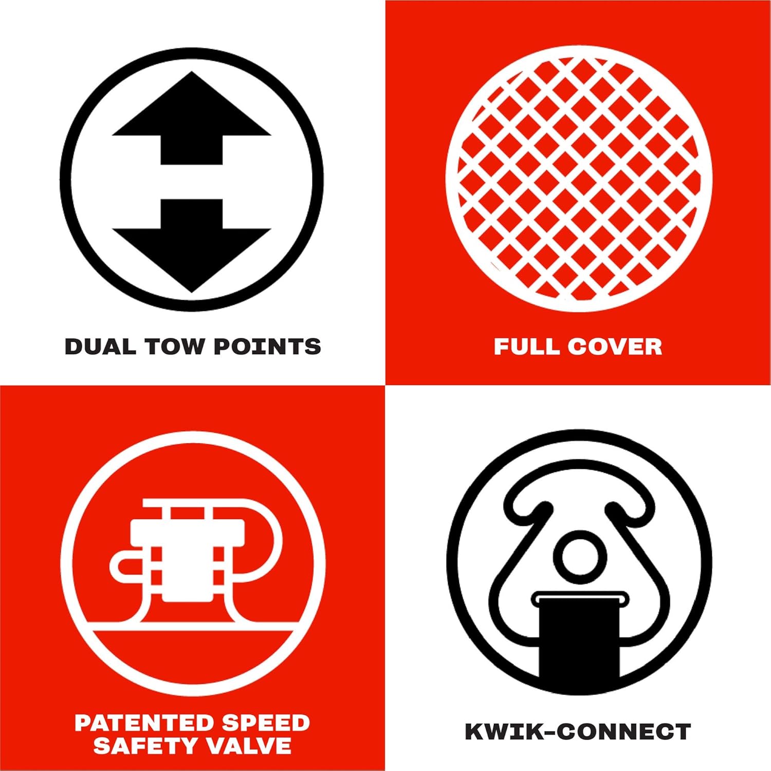 Airhead Mable Inflatable Towable Tube, 1-4 Rider Models, Dual Tow Points, Full Nylon Cover, EVA Foam Pads, Patented Speed Valve, Boat Tubes and Towables