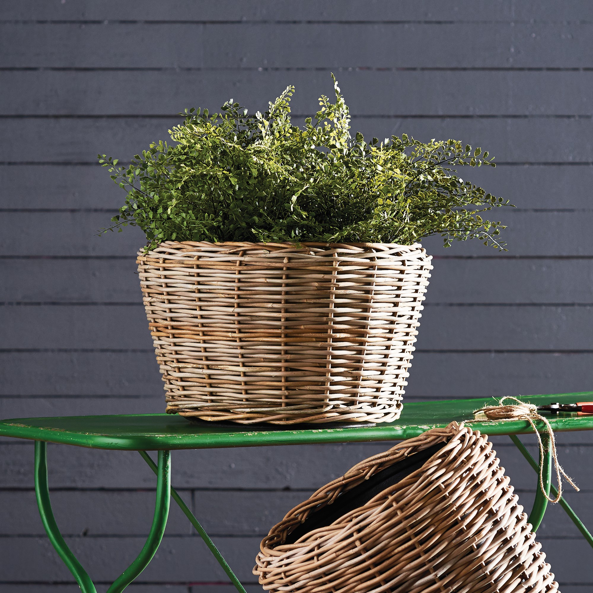 Woven Dry Basket Planter