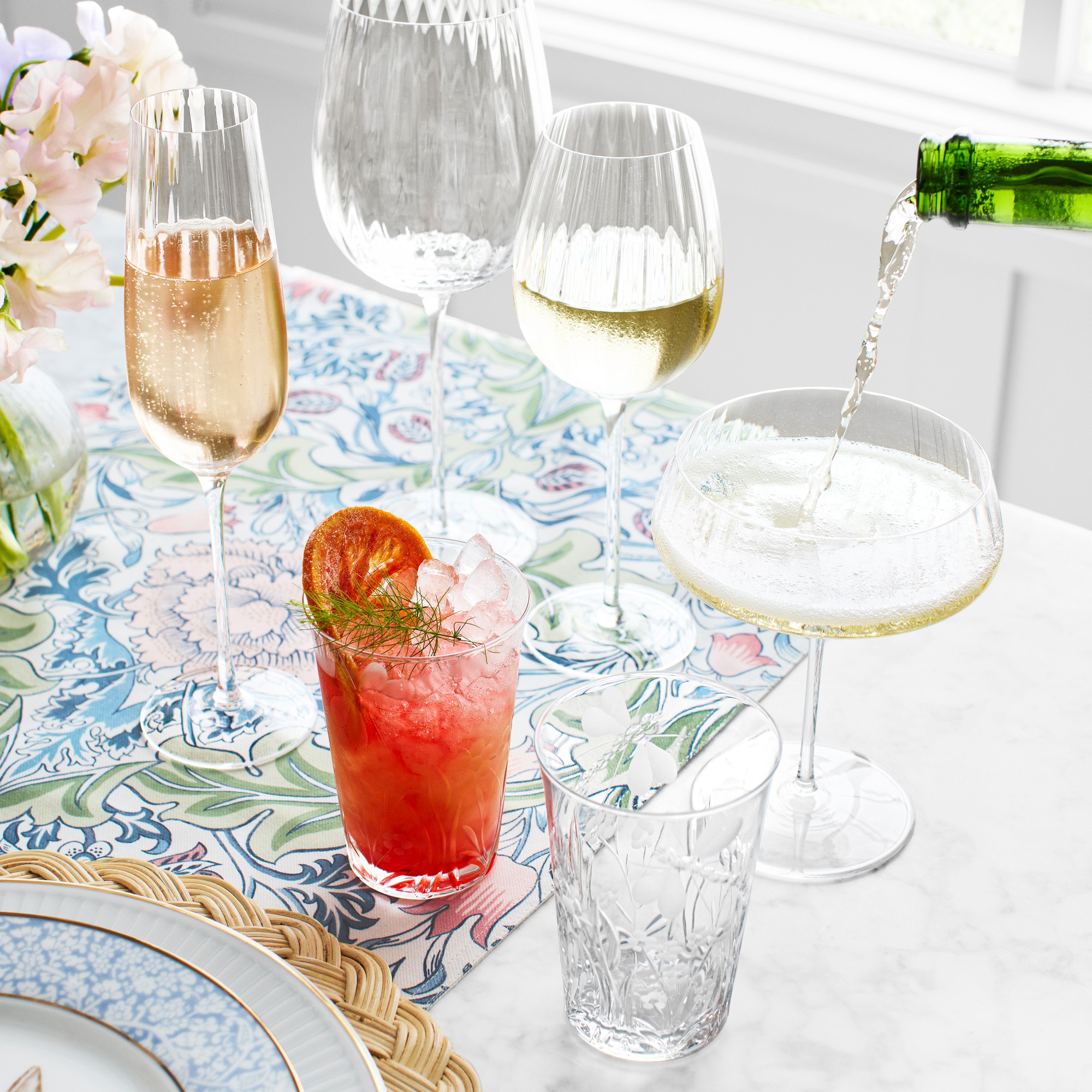 Williams Sonoma Reserve Optic Glassware Collection