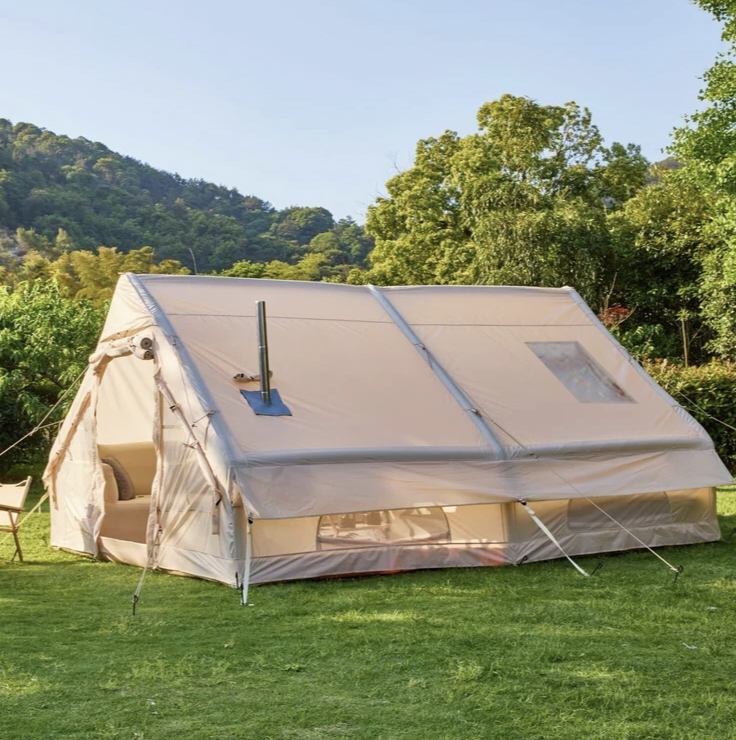 Inflatable Tents with Pump,4 Season Large Pop-Up Tents,Easy Setup