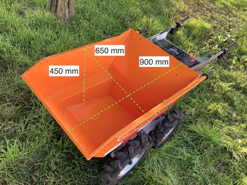 DELEKS MD-400-BS chain driven mini dumper