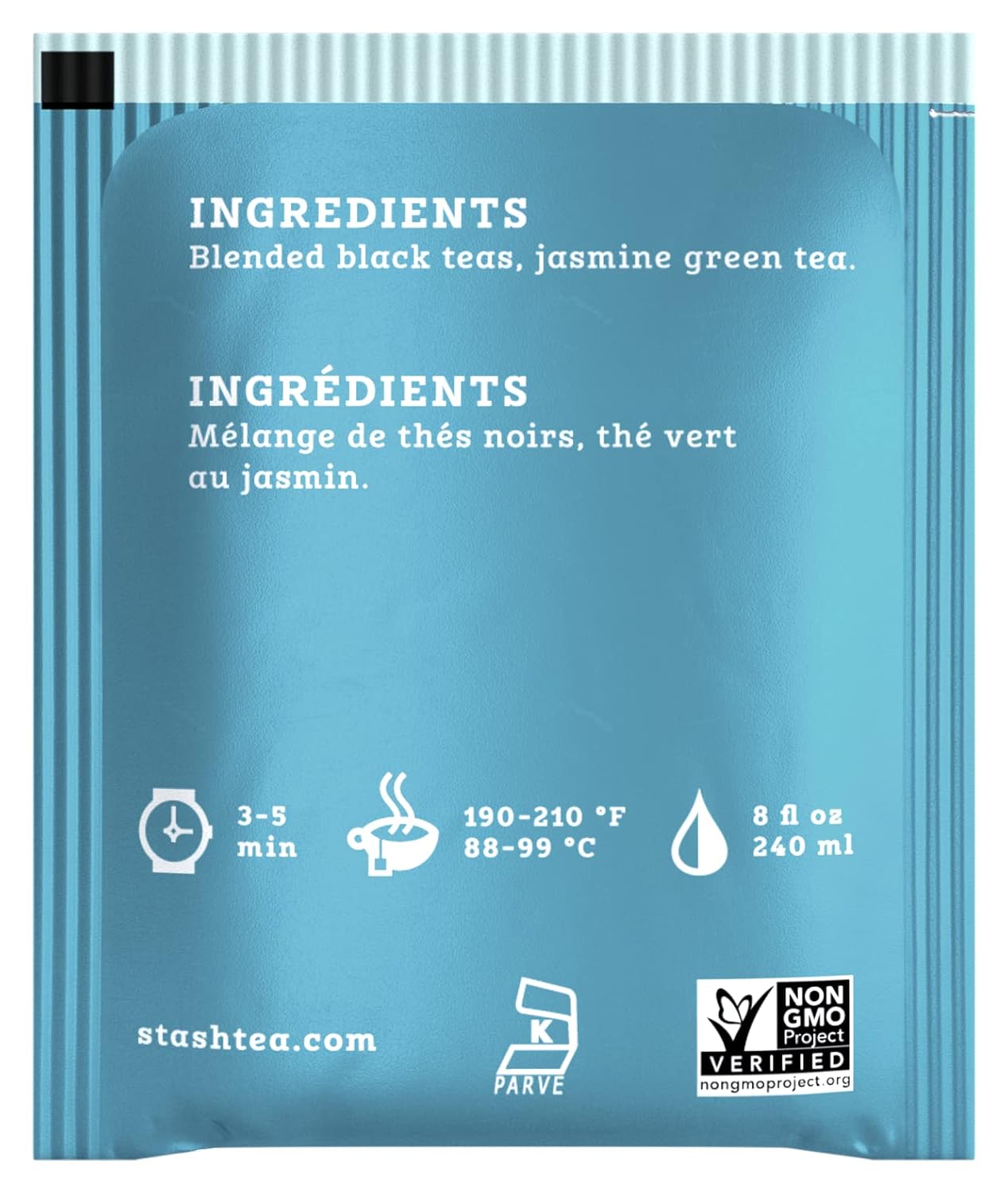 Stash Tea Double Bergamot Earl Grey Black Tea, Box of 100 Tea Bags