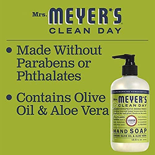 MRS. MEYER'S CLEAN DAY Hand Soap, Made with Essential Oils, Biodegradable Formula, Honeysuckle, 12.5 fl. oz - Pack of 3