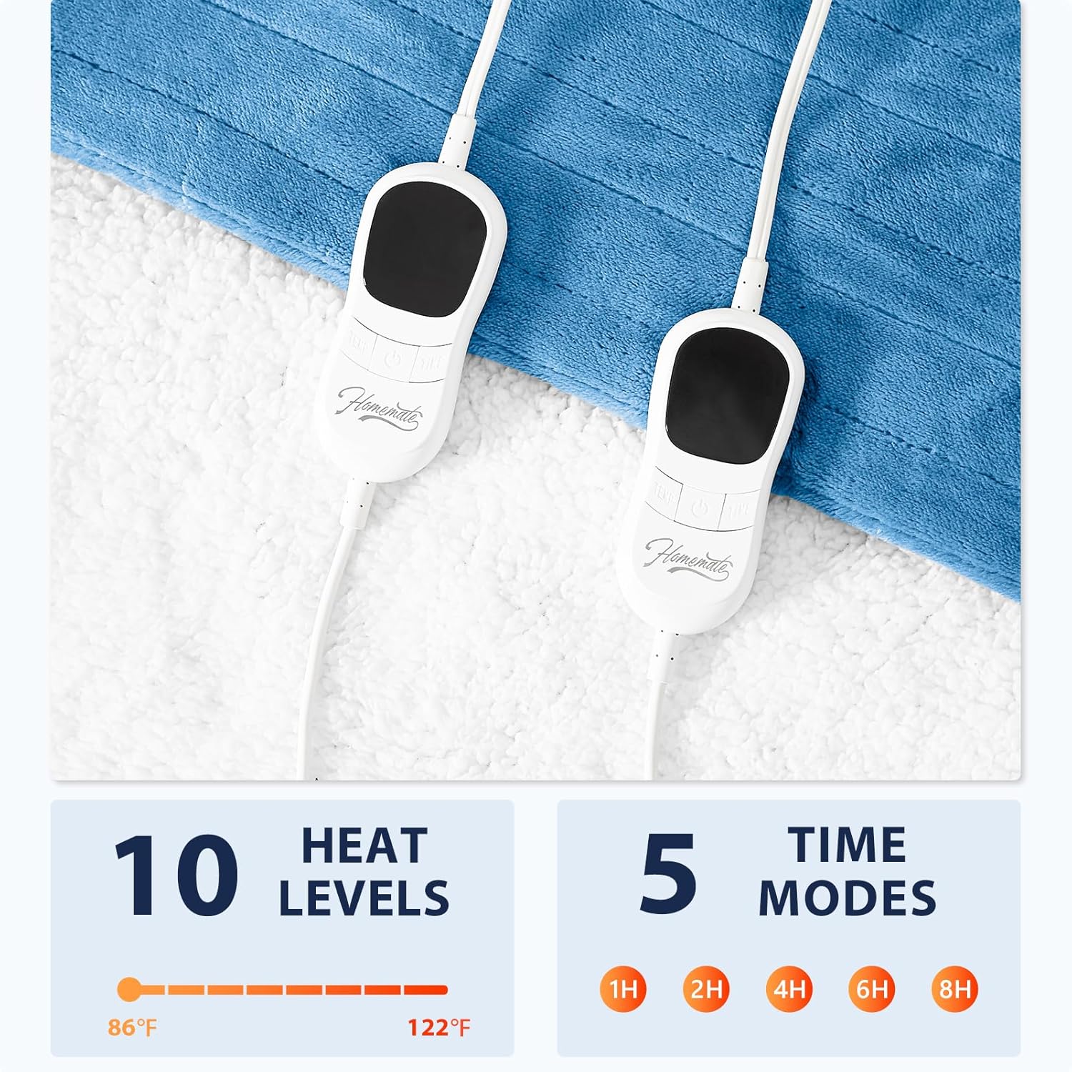 Homemate Heated Blanket Electric Throw - 50