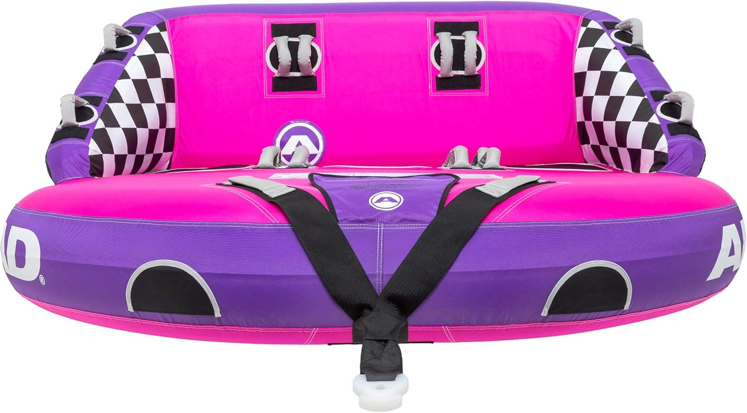 Airhead Mable Inflatable Towable Tube, 1-4 Rider Models, Dual Tow Points, Full Nylon Cover, EVA Foam Pads, Patented Speed Valve, Boat Tubes and Towables