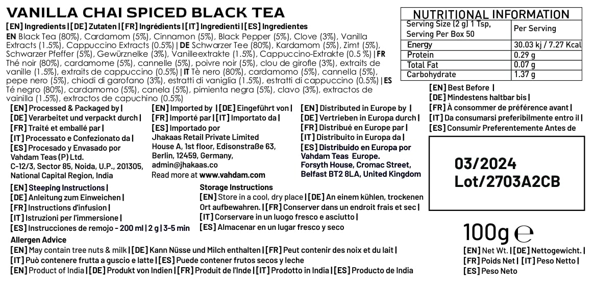 VAHDAM, Organic Turmeric Ginger Herbal Tea Bags (100 Pyramid Tea Bags) Caffeine Free, Non GMO, Gluten Free | 100% Pure Herbal Blend - Savory & Spicy | Plant-Based Tea Bags | Resealable Ziplock Pouch