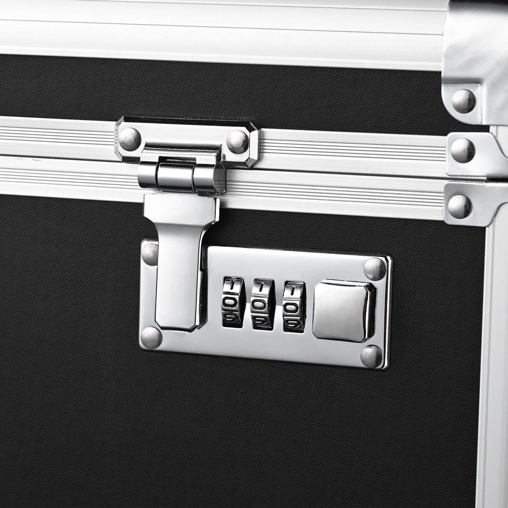 Byootique Rolling Cosmetic Makeup Case w/ 4-DrBlack