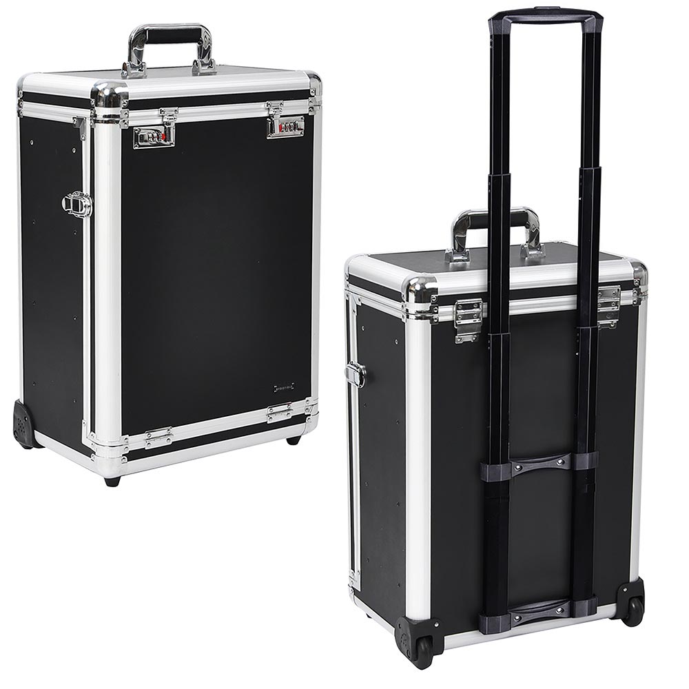 Byootique Rolling Cosmetic Makeup Case w/ 4-DrBlack