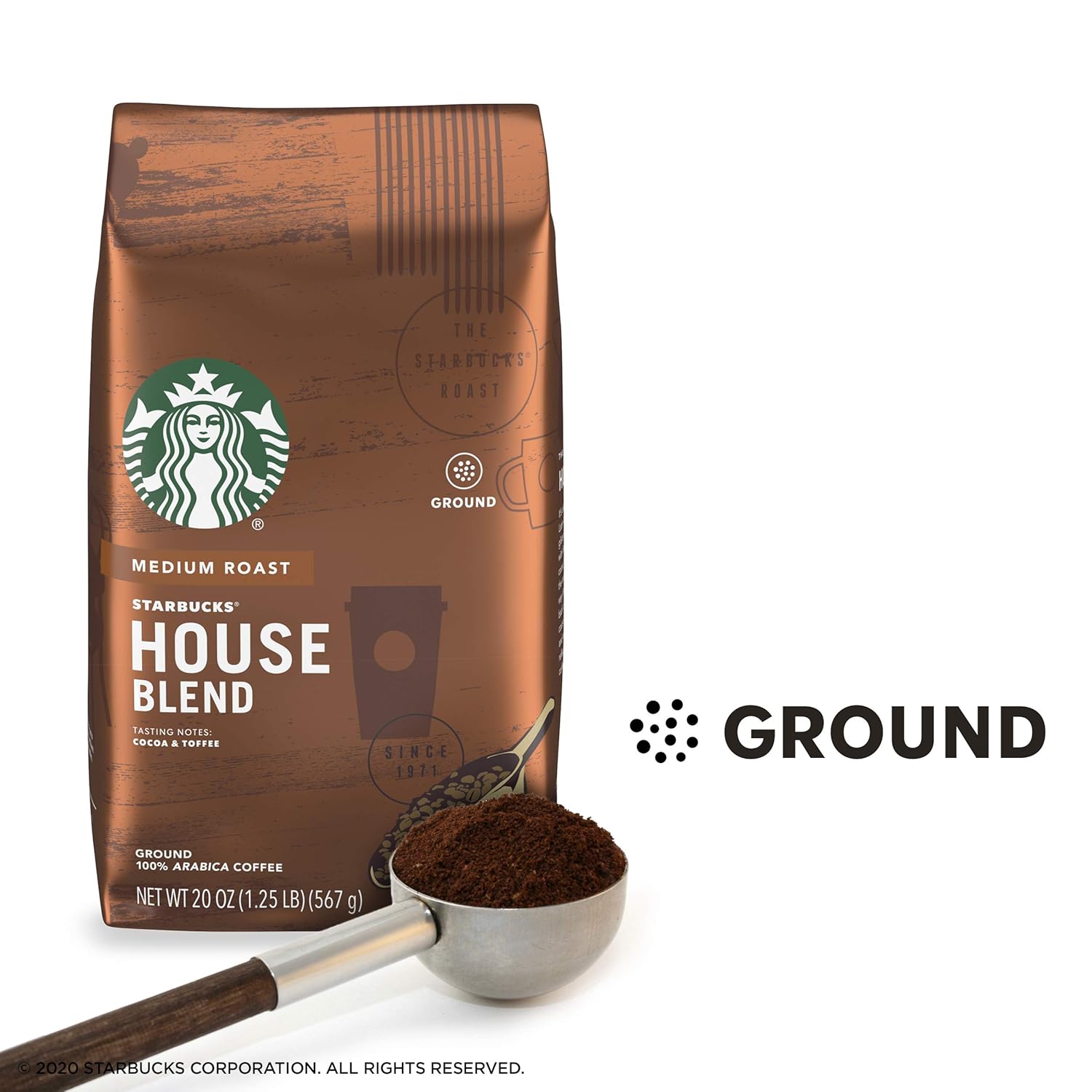Starbucks Ground Coffee, Medium Roast Coffee, Pike Place Roast, 100% Arabica, 1 Bag (28 Oz)