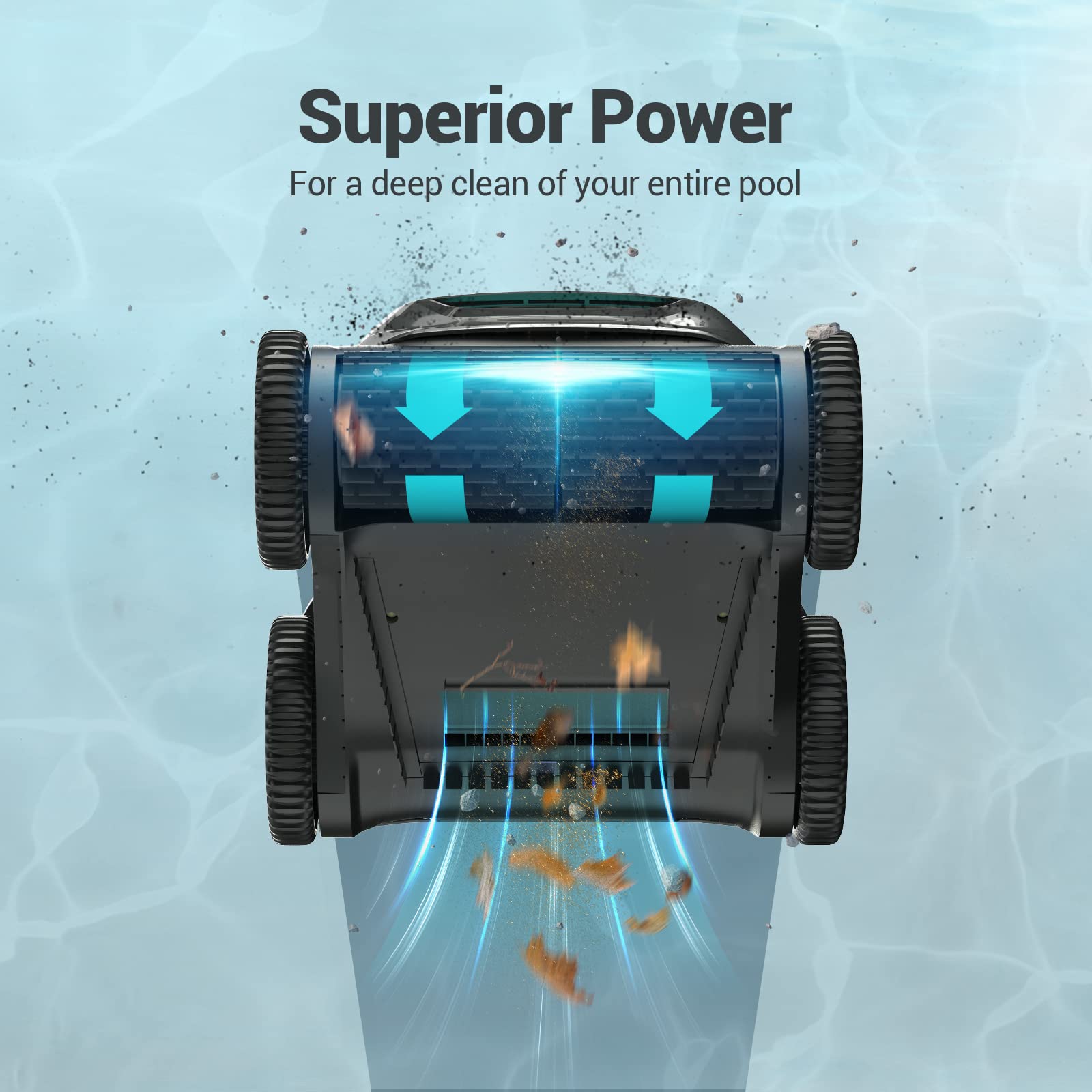(2024 Upgrade) Cordless Robotic Pool Cleaner