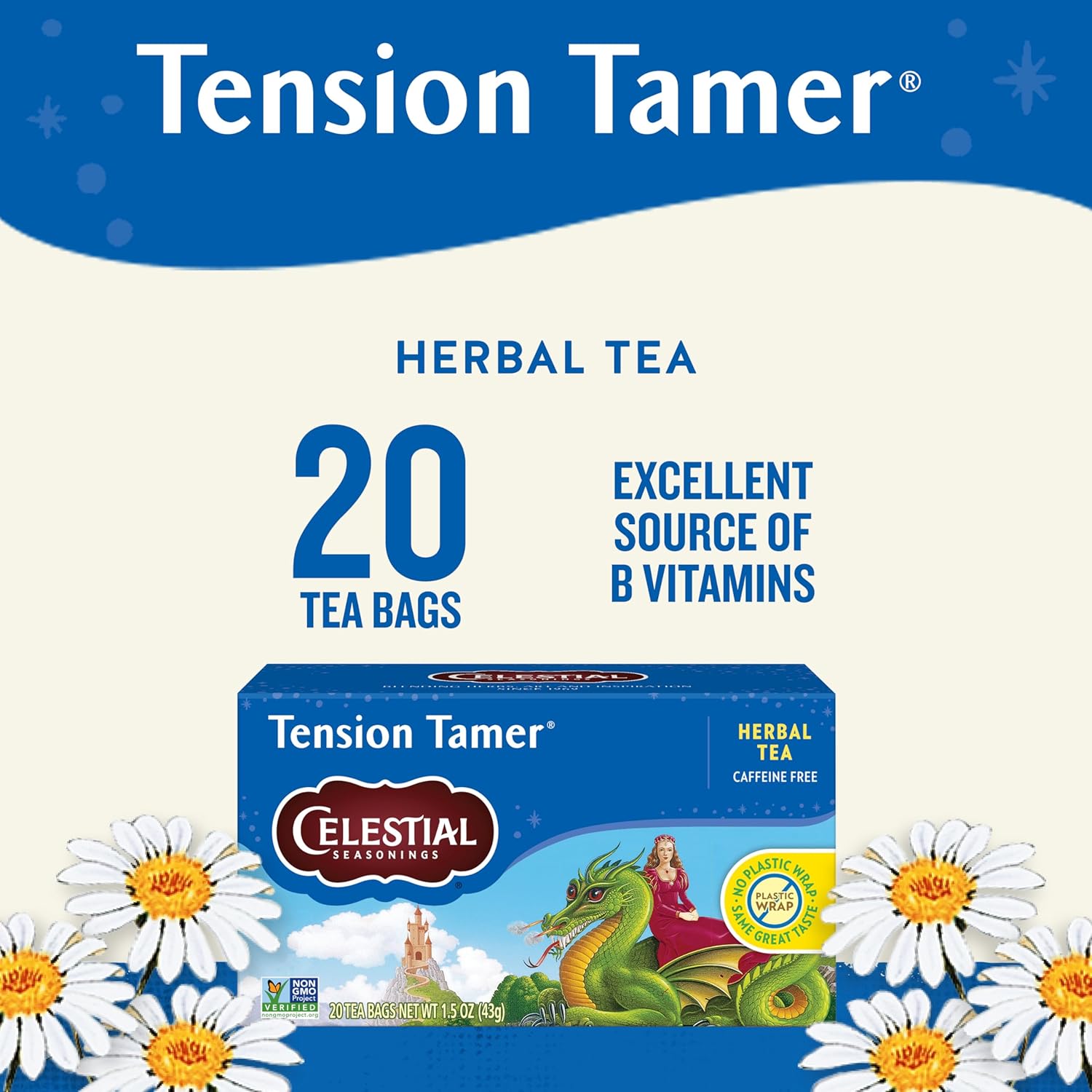 Celestial Seasonings Bengal Spice Herbal Tea, Caffeine Free, 20 Tea Bags Box, (Pack of 6)