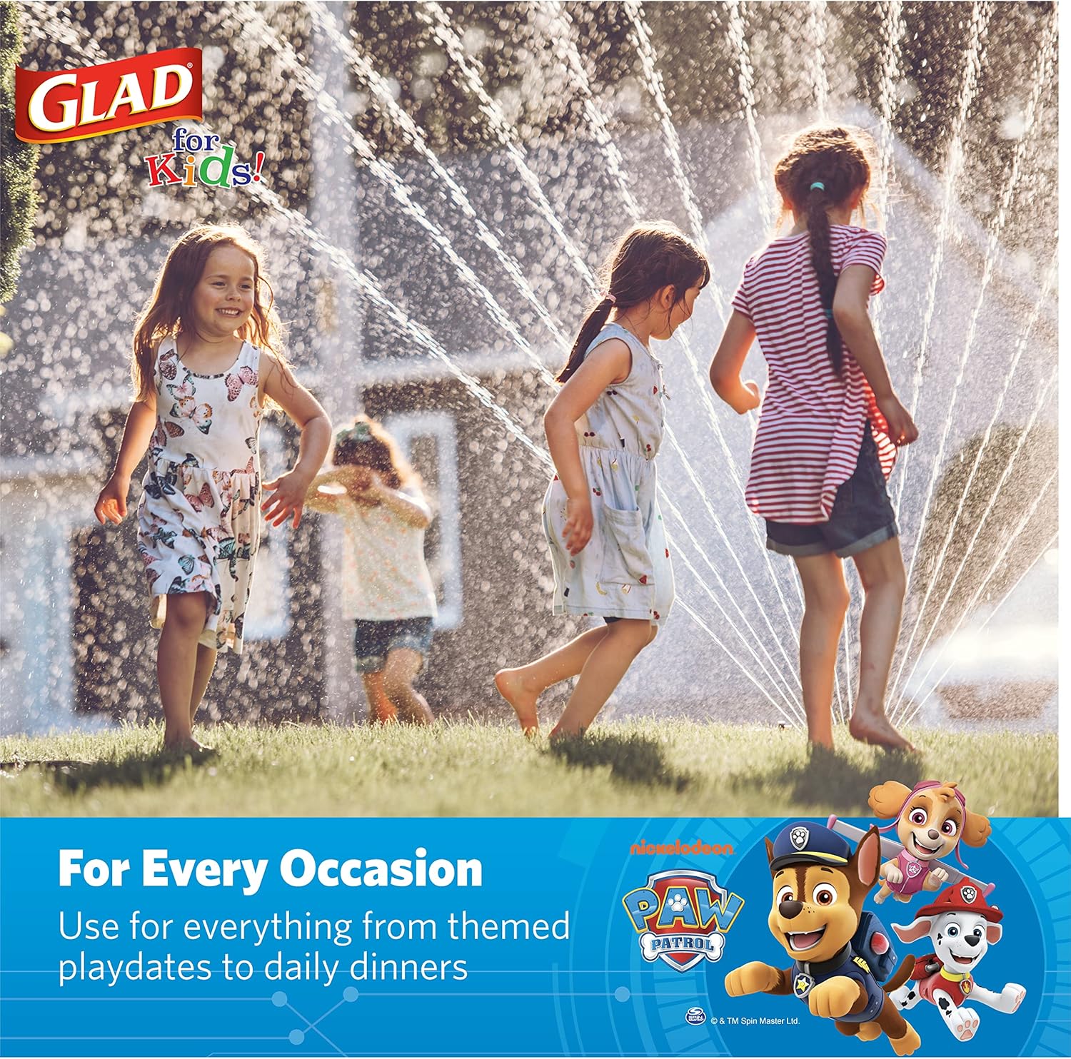 Glad for Kids Paw Patrol Paper Plates - Disposable Heavy Duty Paper Plates - Microwave Safe Kids Paw Patrol Birthday Party Cake Plates - Paw Patrol Plates for All Occasions - 20 Count, 8.5 Inch