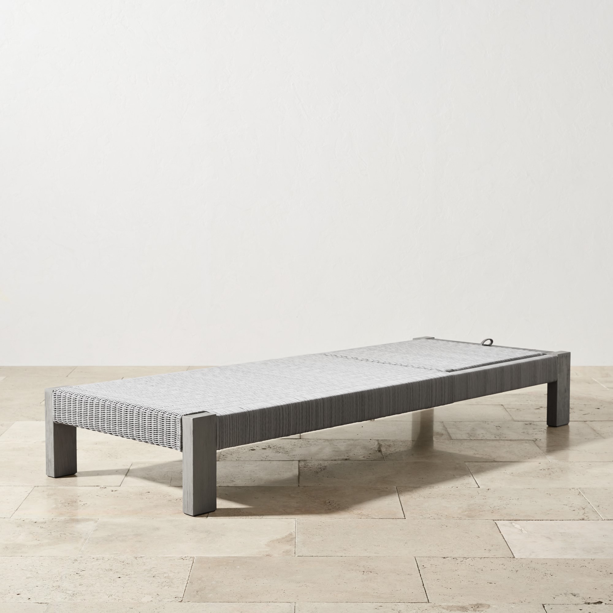 Larnaca Outdoor Grey Teak x All-Weather Weave Chaise